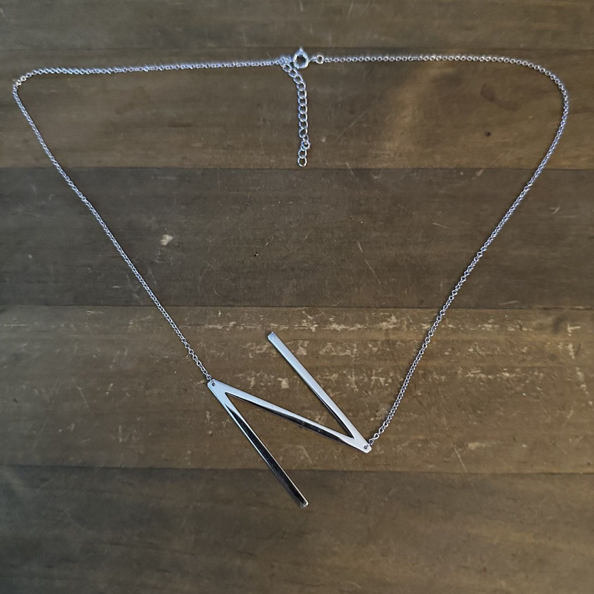 Other Cai silver tone sideway initial letter N necklace Size ONE SIZE - 2 Thumbnail