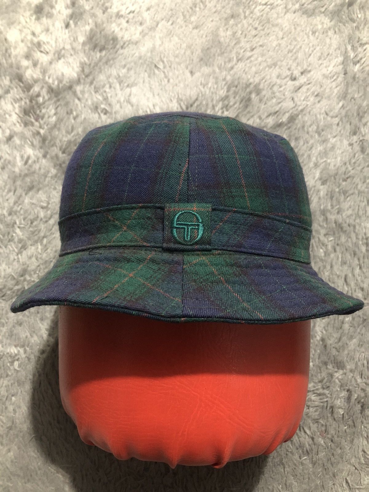 Sergio Tacchini × Vintage BUCKET HAT SERGIO TACCHINI BLUE/GREEN Size ONE SIZE - 1 Thumbnail