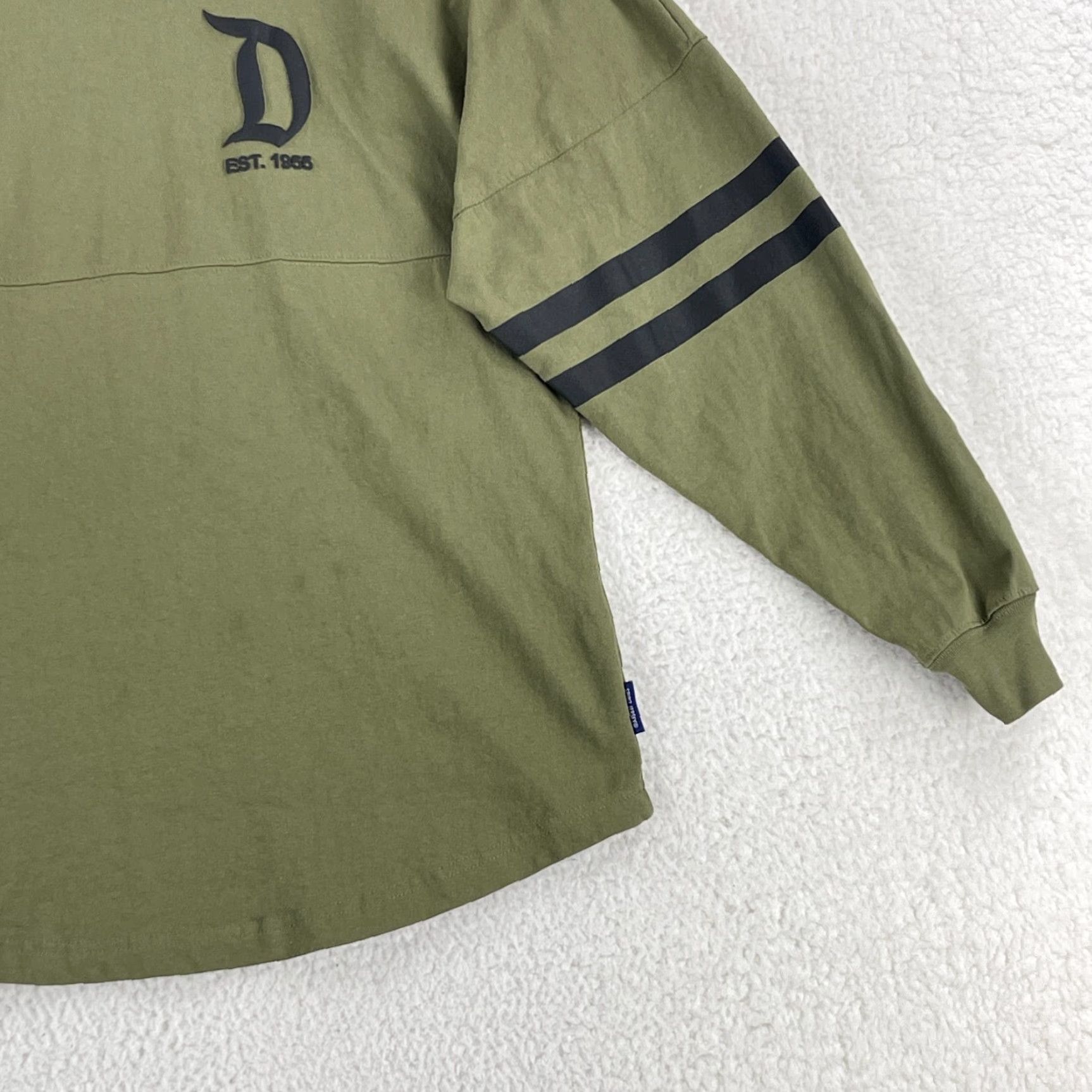 Disney Disney Spirit Jersey Shirt Womens Small Olive Green Pullover Long Sleeve Casual Size S / US 4 / IT 40 - 4 Thumbnail
