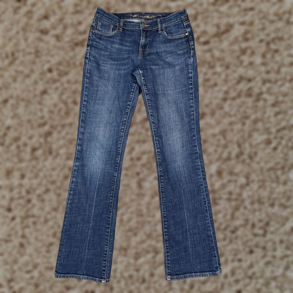 Old Navy Jeans The Sweetheart Womens 4 Long Bootcut Blue Mid Rise Stretch 28x31