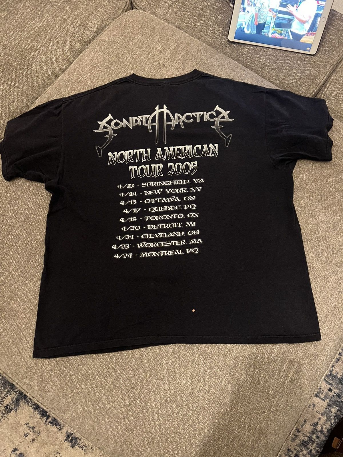 Band Tees × Vintage Vintage 2005 Sonata Arctica Heavy Metal North American Tour Size US XL / EU 56 / 4 - 6 Thumbnail