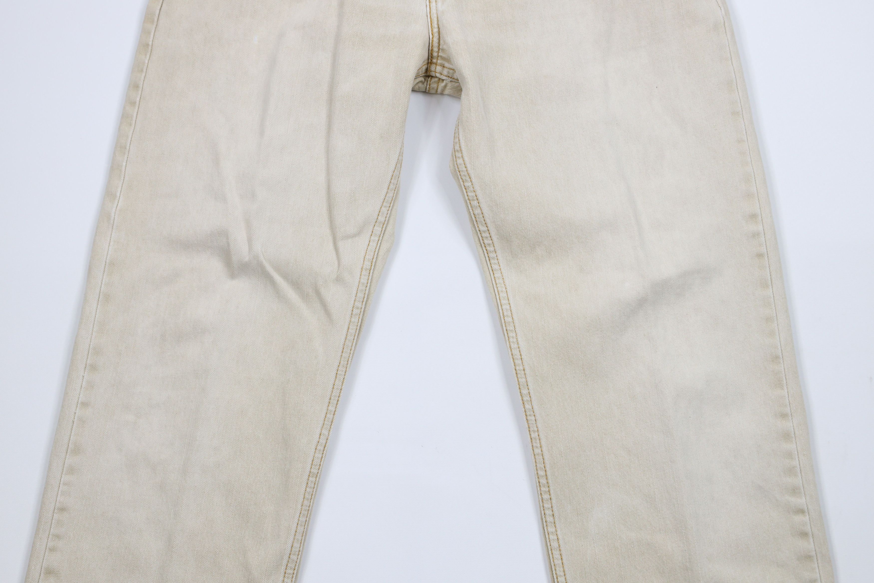 Levi's × Vintage Vintage Y2K Levis 505 Regular Fit Denim Jeans Beige Tan Size US 34 / EU 50 - 3 Thumbnail