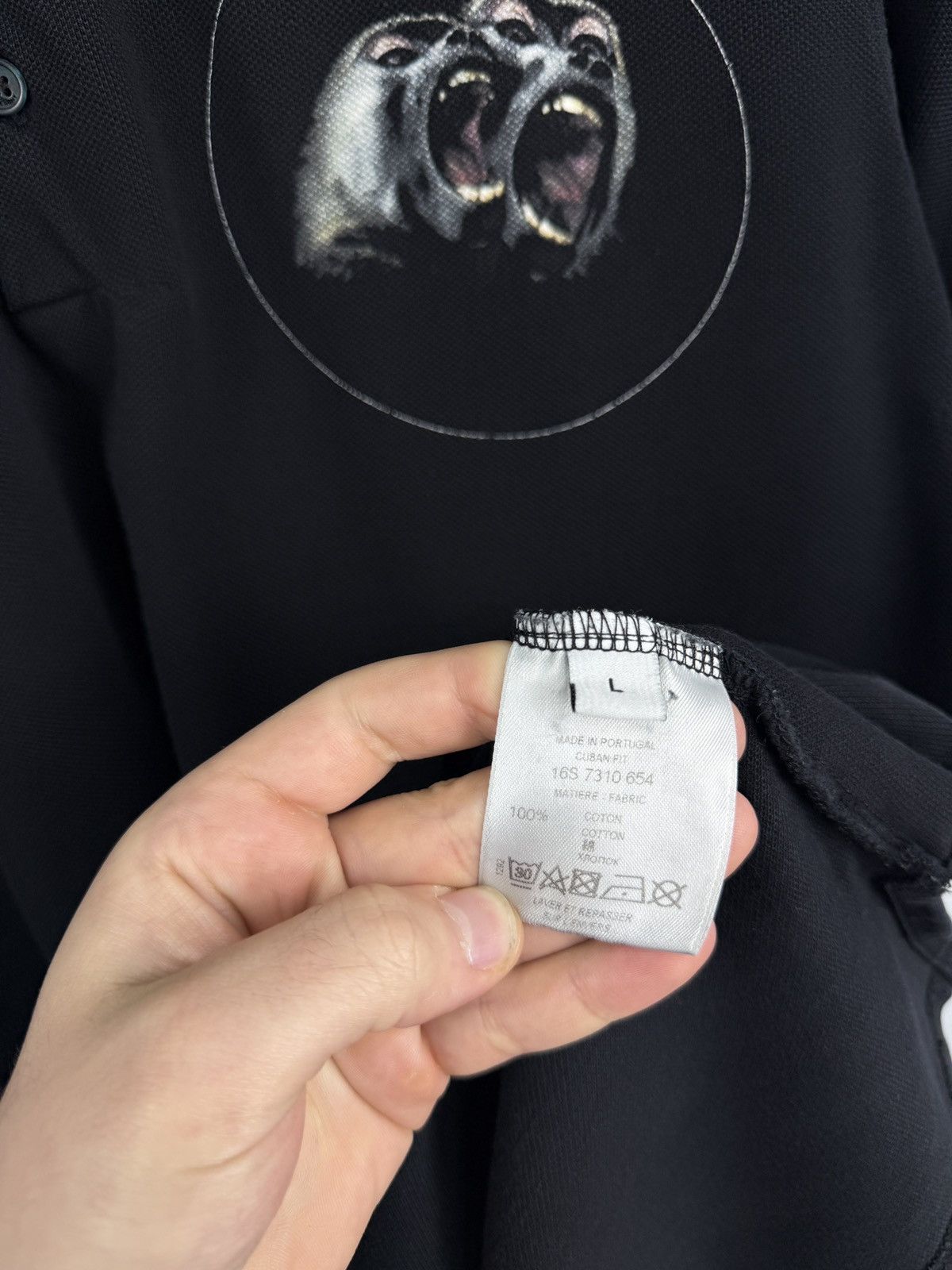 Givenchy 🇮🇹 Givenchy Paris Monkey Luxury Polo T-Shirt Rare Retro Size US L / EU 52-54 / 3 - 7 Thumbnail