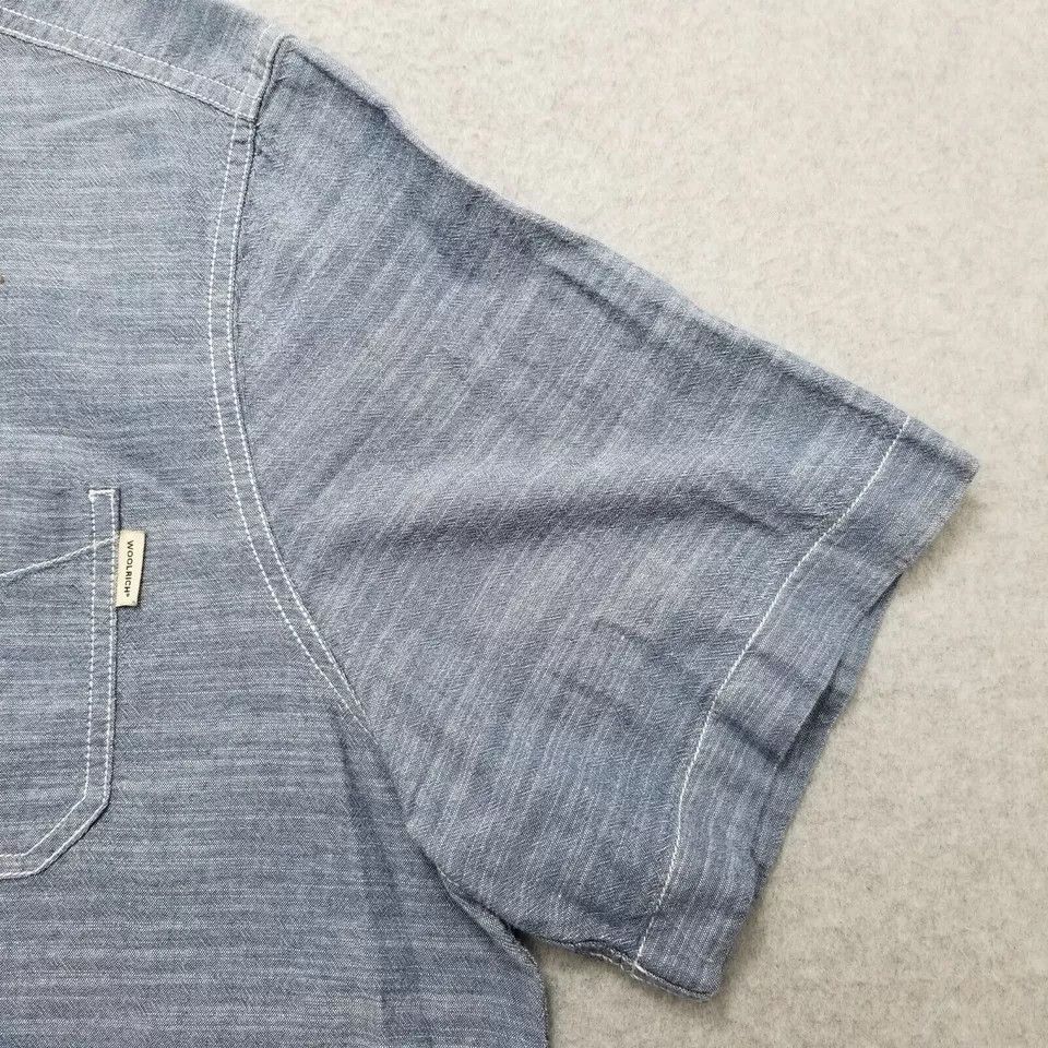 Other Woolrich Shirt Mens XXL Blue Button Up Short Sleeve Casual Size US XXL / EU 58 / 5 - 13 Thumbnail