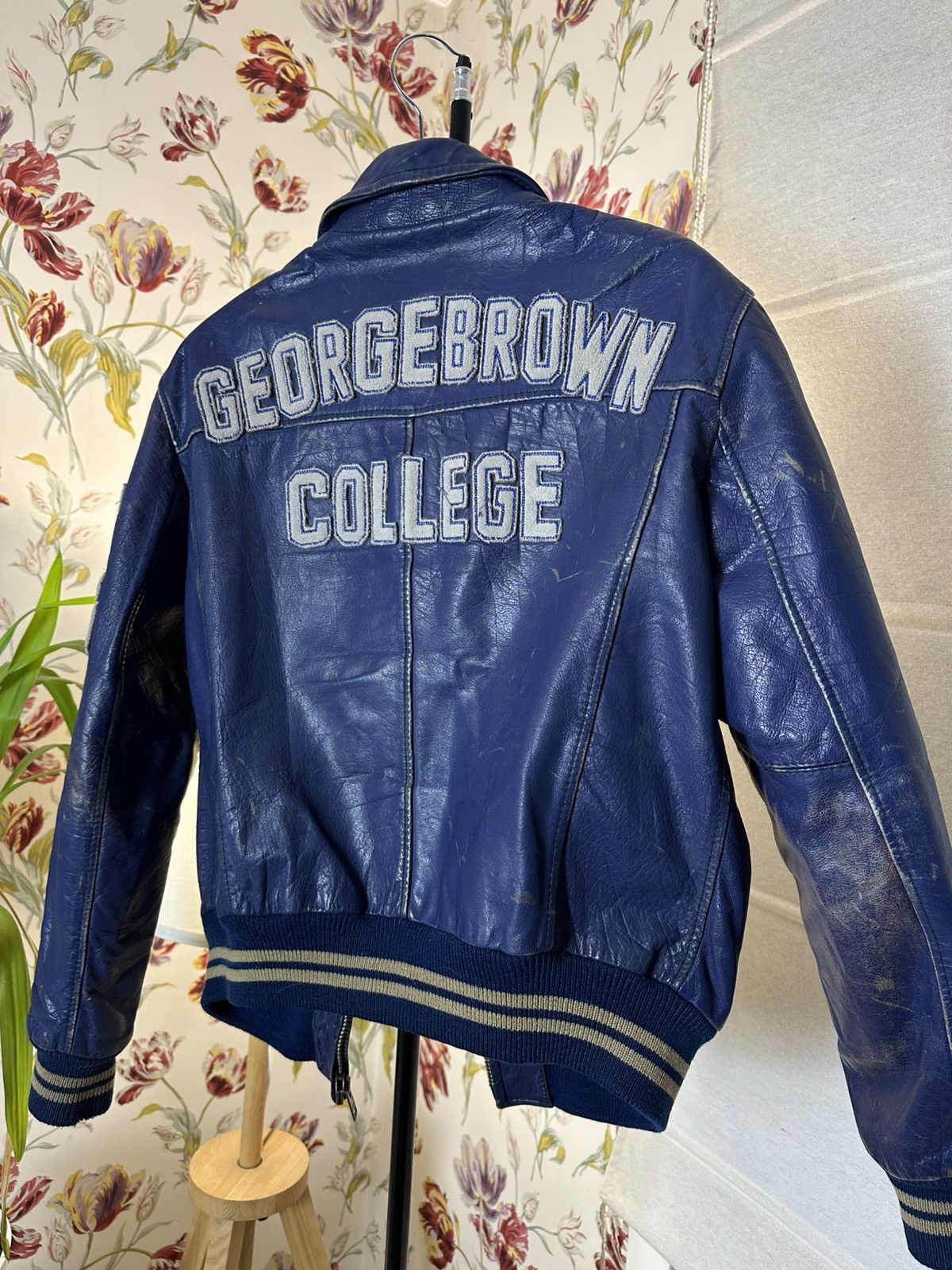 Scotch & Soda Varsity RIP George Brown Leather Jaket Scotch&Soda Size US L / EU 52-54 / 3 - 8 Thumbnail