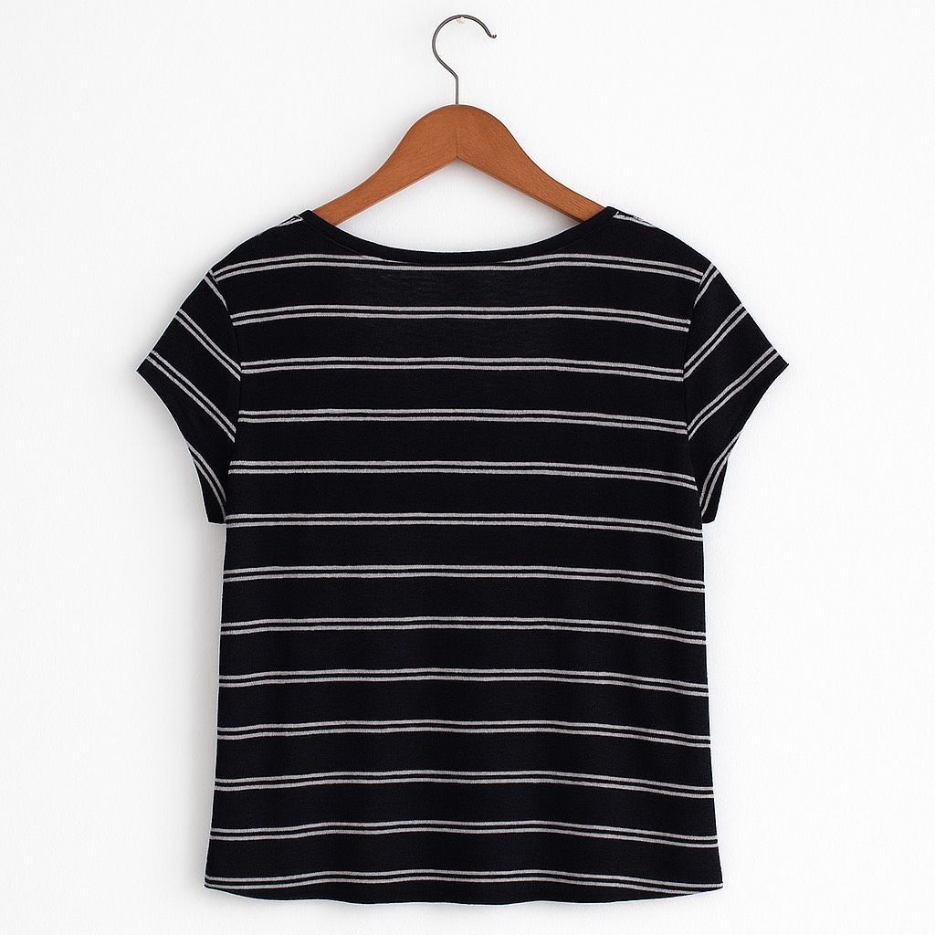 United Colors Of Benetton United Colors of Benetton Linen Striped Top | Navy White | S Size S / US 4 / IT 40 - 4 Thumbnail