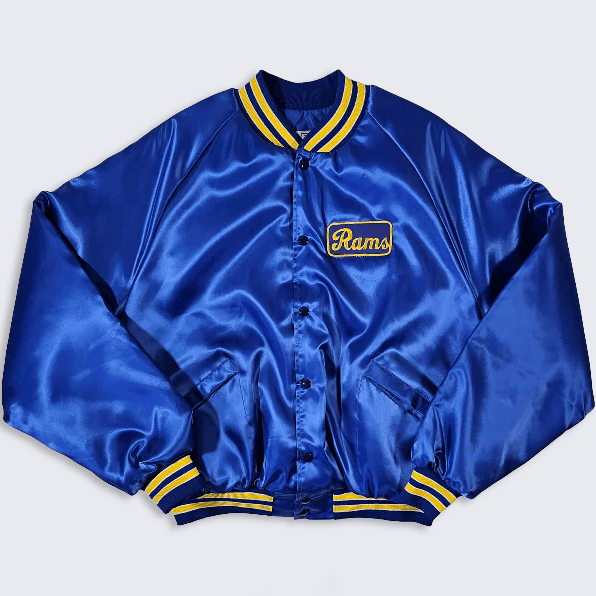NFL Los Angeles Rams Vintage 90s Satin LA Bomber Jacket Size US XL / EU 56 / 4 - 2 Thumbnail