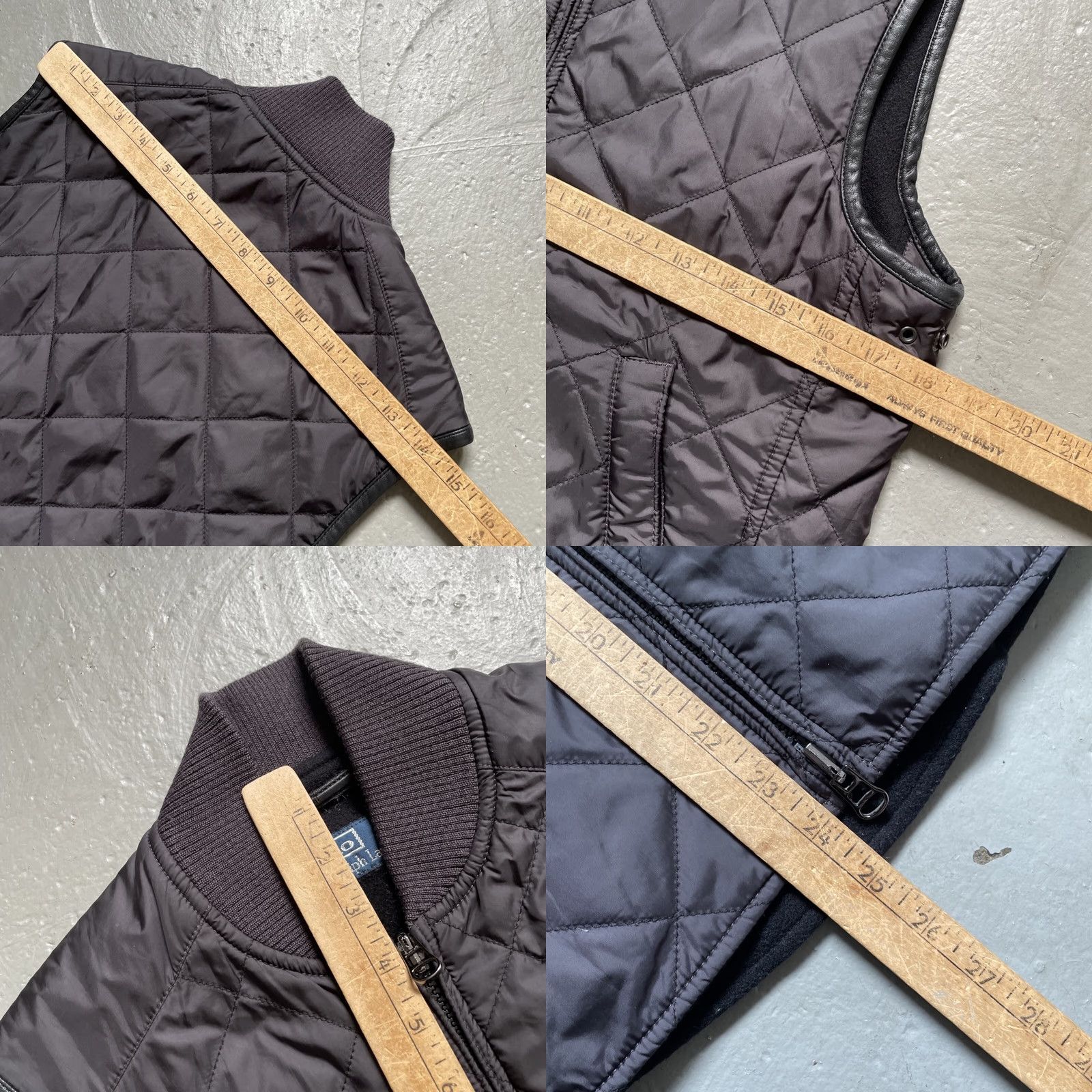 Polo Ralph Lauren VINTAGE Polo Ralph Lauren Riding Quilted 2 In 1 Removable Vest Jacket S Blue Leather Trim Corduroy Collar Unisex Adults 90s Size US S / EU 44-46 / 1 - 10 Thumbnail