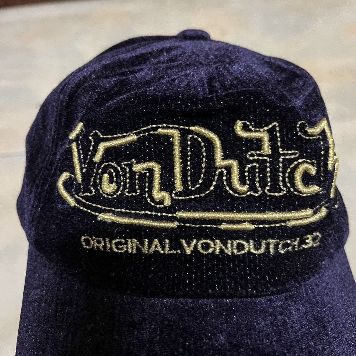 Von Dutch Von Dutch Big Logo Cap Distressed Style Size ONE SIZE - 12 Thumbnail