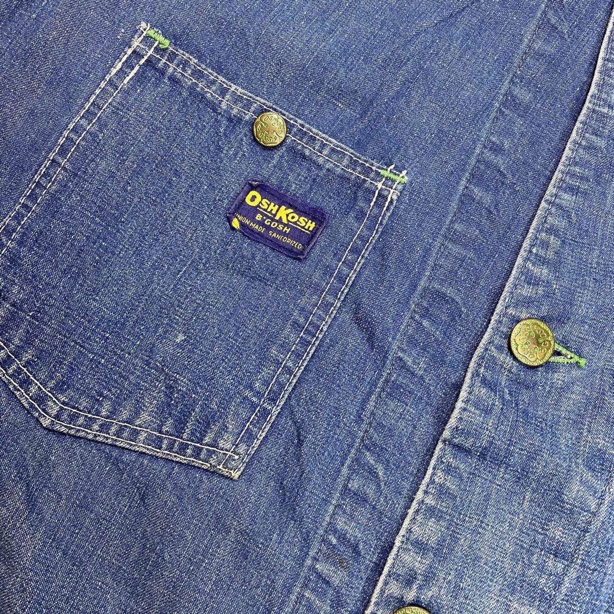 Oshkosh Vintage 70s Oshkosh B’Gosh Coverall Denim Chore Jacket Size US L / EU 52-54 / 3 - 8 Thumbnail
