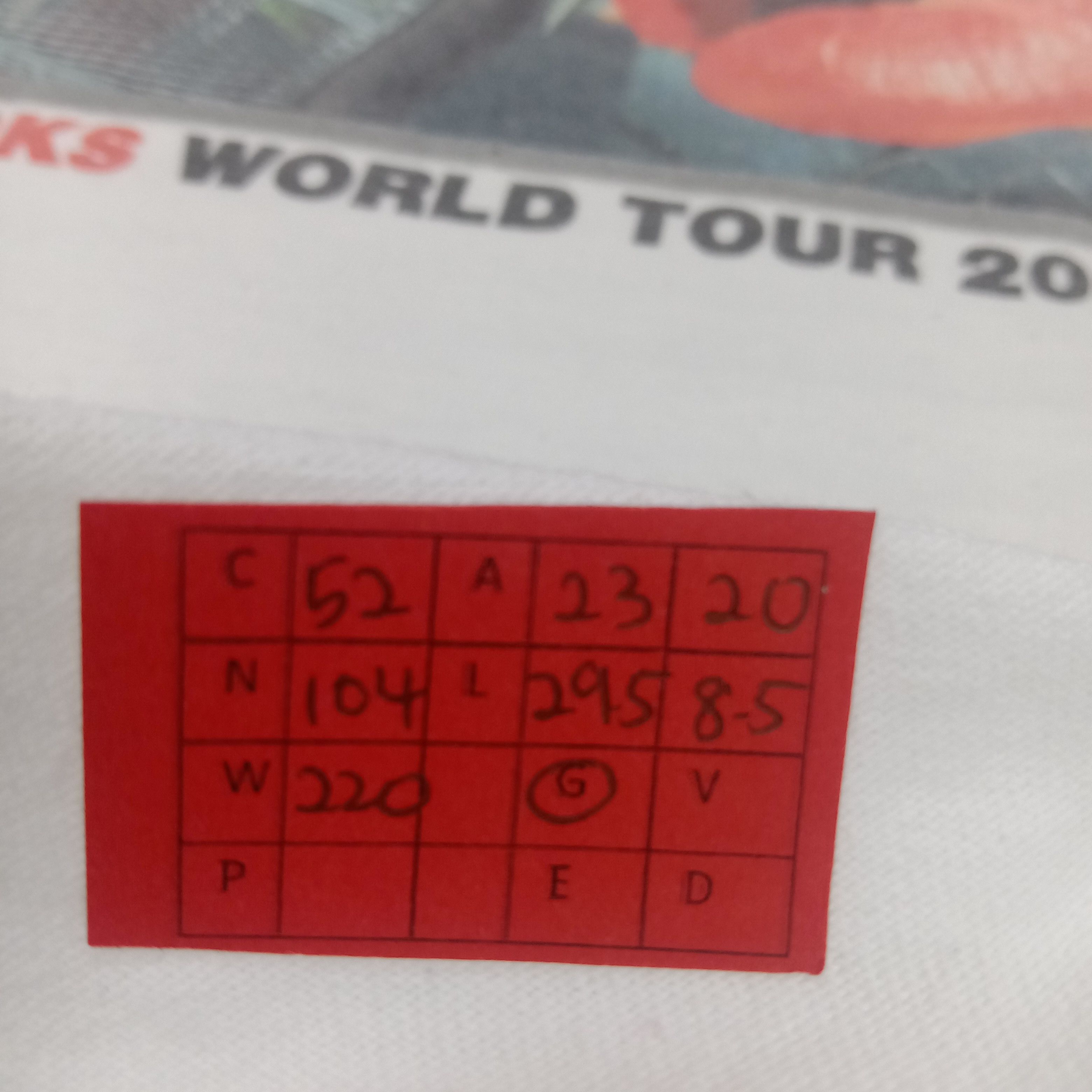 Band Tees × Vintage Rolling Stone Rock Band Vintage Tshirt World Tour Size US XL / EU 56 / 4 - 9 Thumbnail
