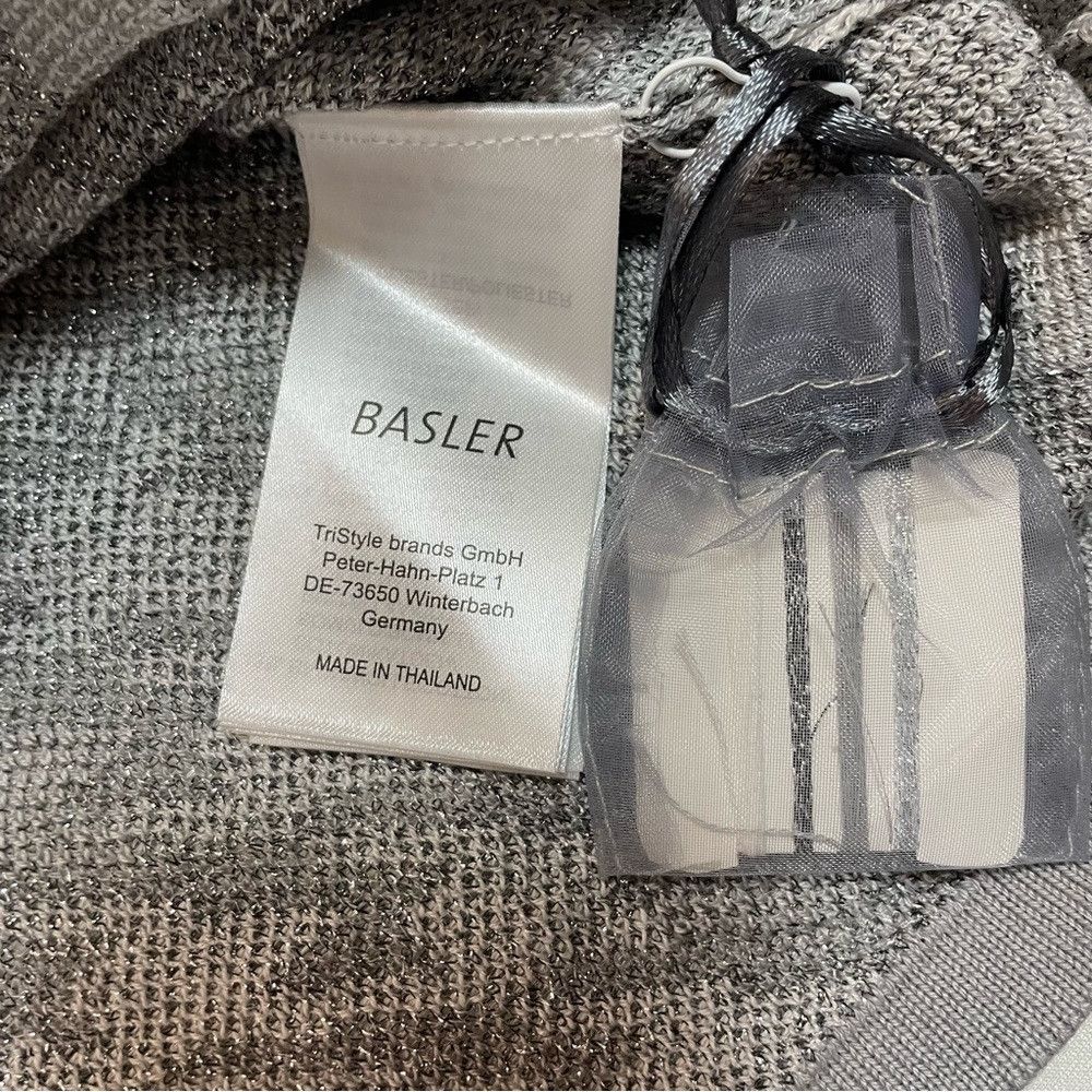 Other NWT New Basler Houndstooth Cotton Viscose Knit Sweater Top Size L / US 10 / IT 46 - 7 Thumbnail