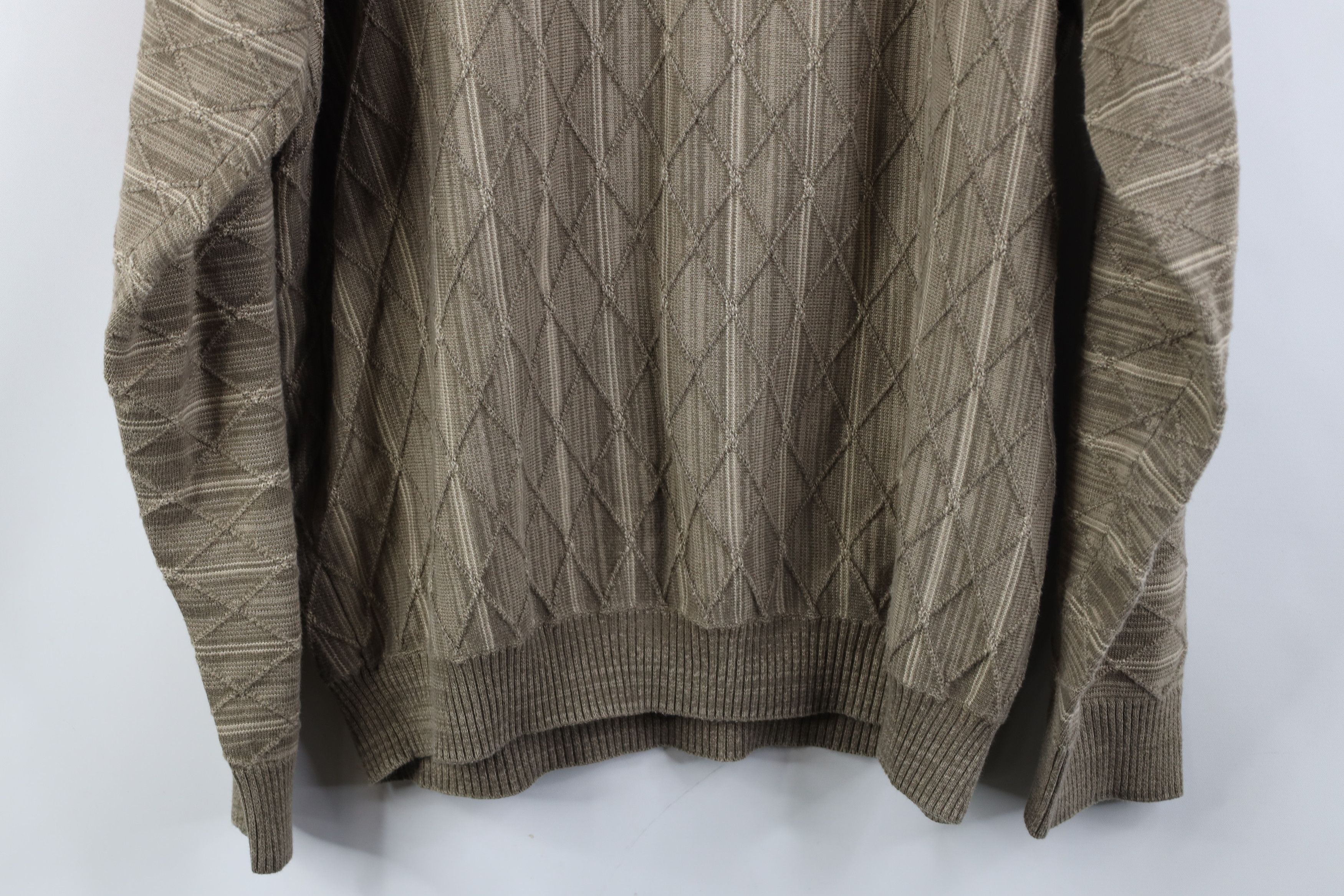 Vintage Vintage 90s Streetwear Knit Crewneck Sweater Earth Tone Size US L / EU 52-54 / 3 - 10 Thumbnail