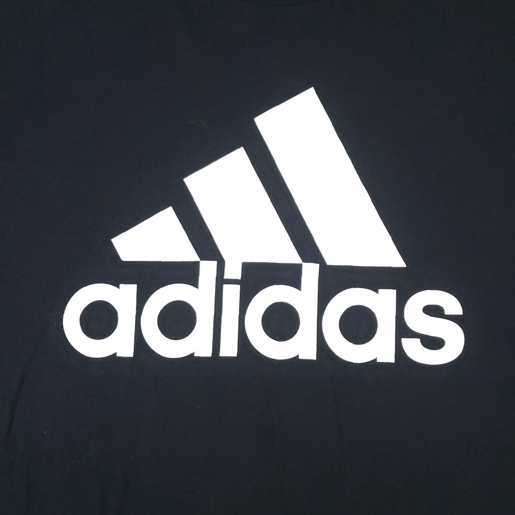 Adidas ADIDAS T Shirt Mens XL Black Logo Short Sleeve Crew Neck Cotton Blend Casual Adult Size US XL / EU 56 / 4 - 2 Thumbnail