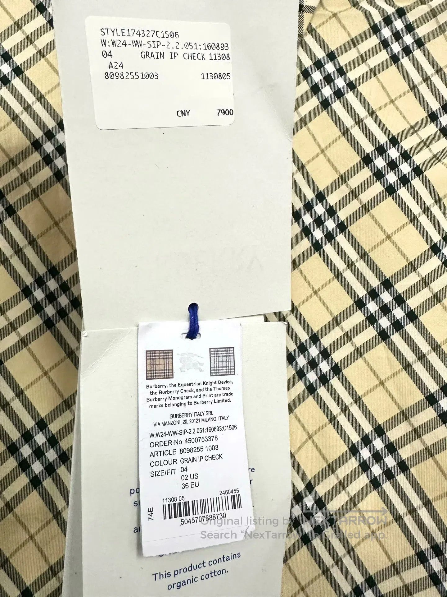 Burberry Burberry Beige Classic Plaid Long Sleeve Shirt| Size XXS / US 00 / IT 34 - 3 Thumbnail