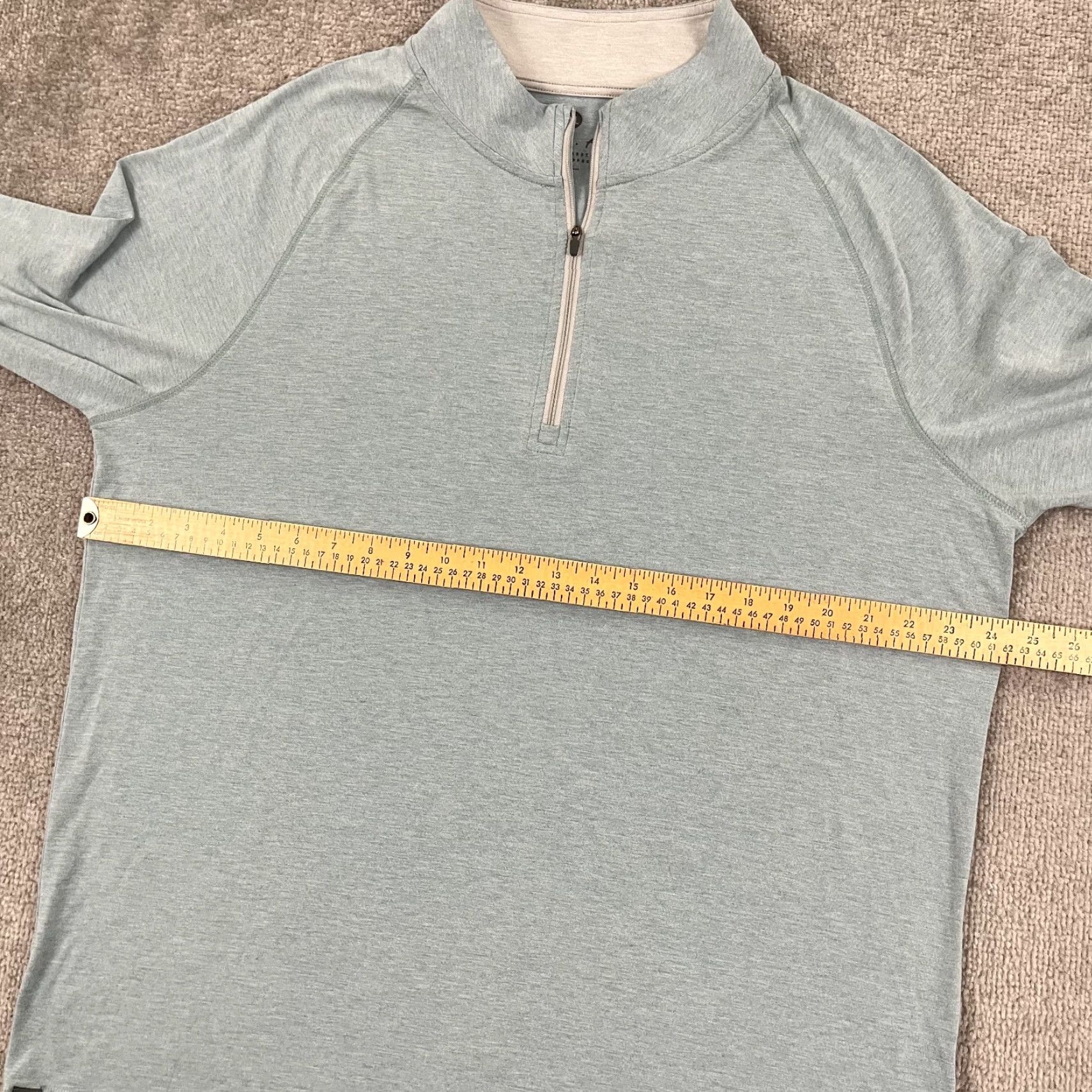 Vintage Free Fly Sweater XL Blue Quarter 1/4 Zip Pullover Bamboo Performance Hike Mens Size US XL / EU 56 / 4 - 6 Thumbnail