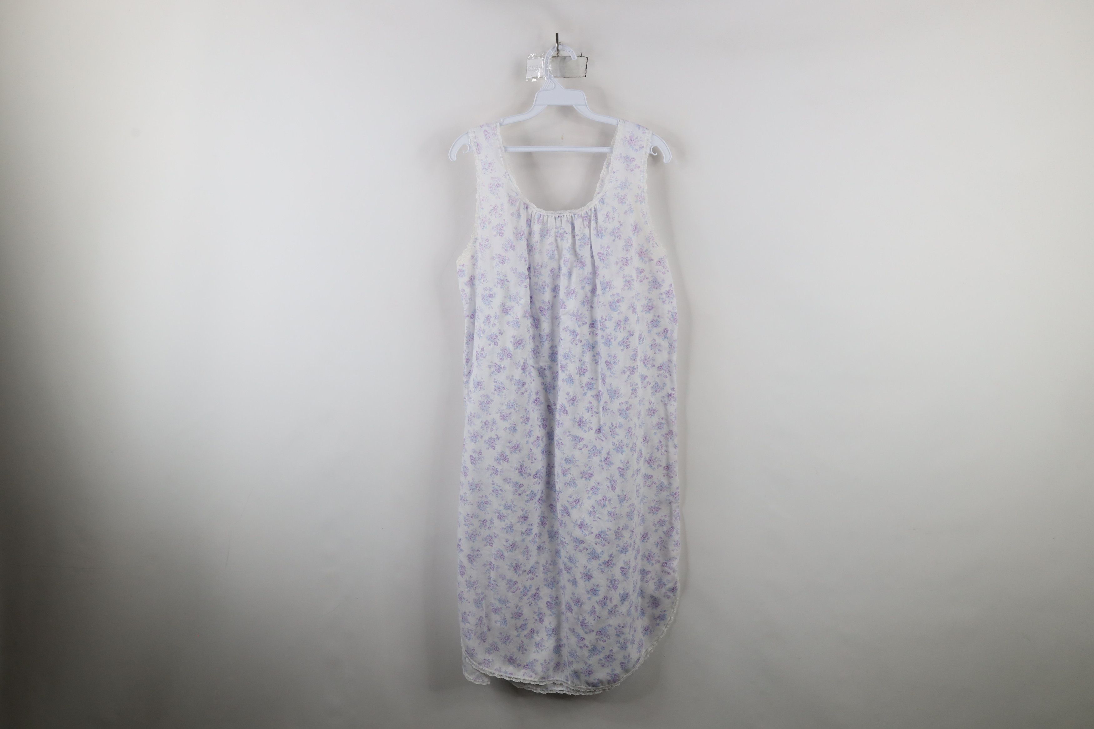 Vintage Vintage 90s Miss Elaine Lace Night Gown Sleep Shirt USA Size M / US 6-8 / IT 42-44 - 10 Thumbnail