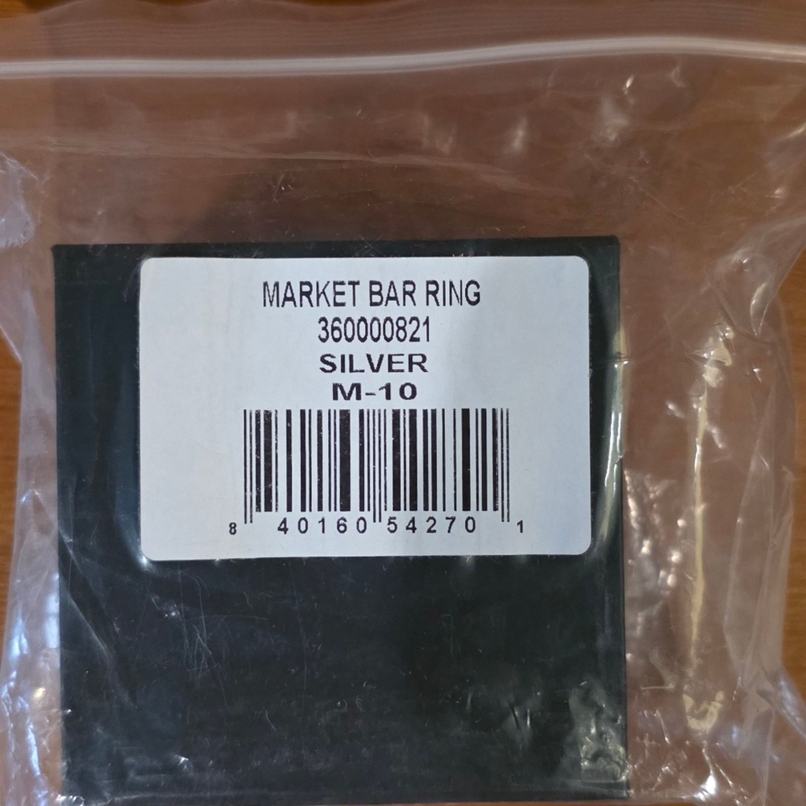 Market Chinatown Market Silver Bar Ring Size 10 Size ONE SIZE - 5 Thumbnail