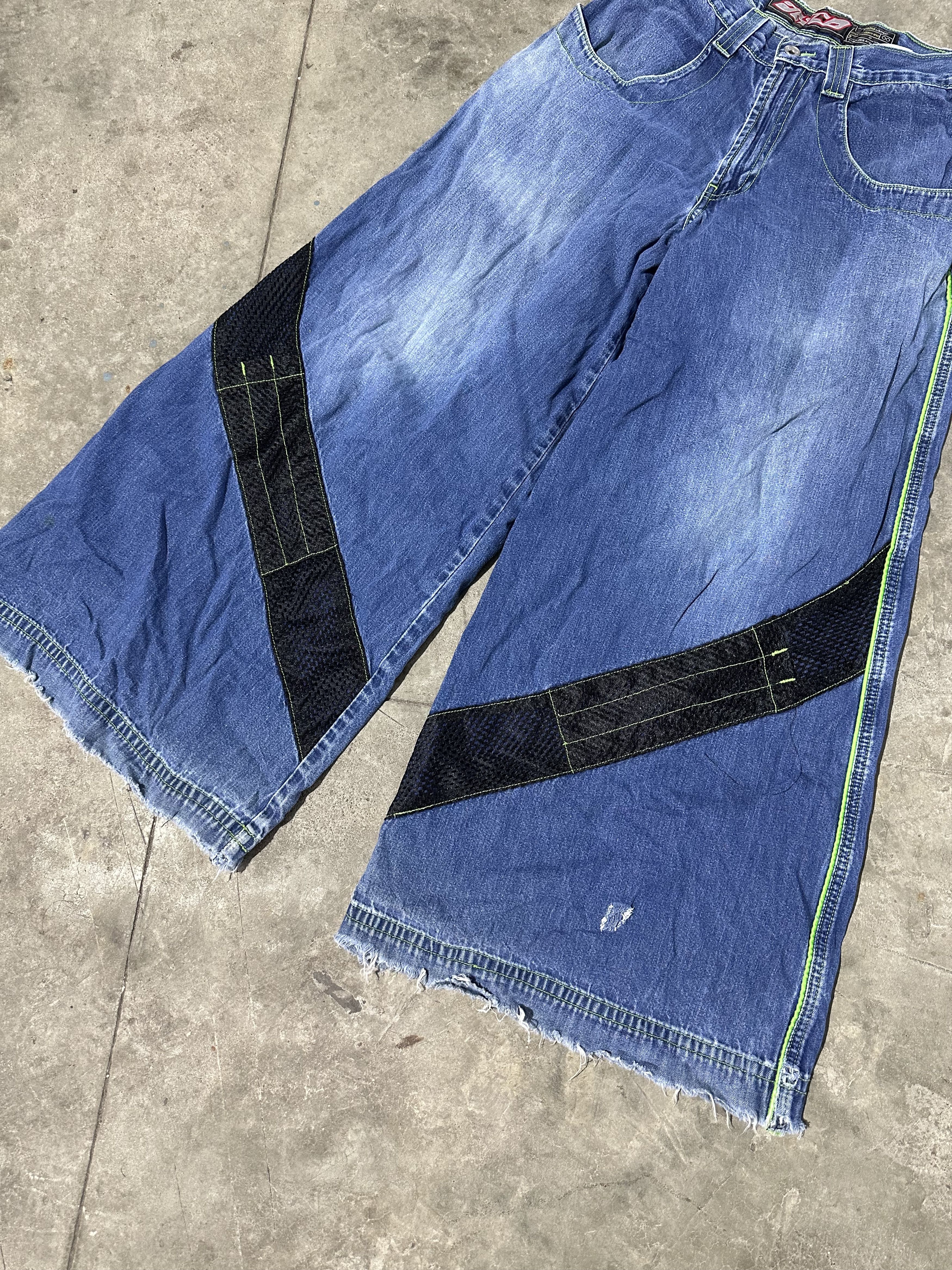 JNCO Rare 2000s Vintage JNCO Solid State Reflective Appearance Size US 29 - 2 Thumbnail