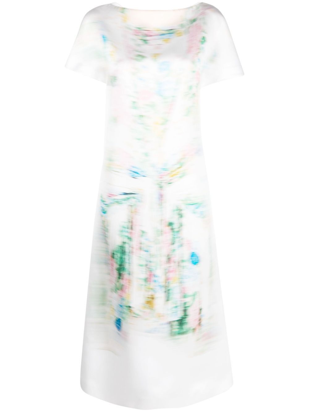Loewe BLURRED PRINT MIDI DRESS Size S / US 4 / IT 40 - 1 Thumbnail