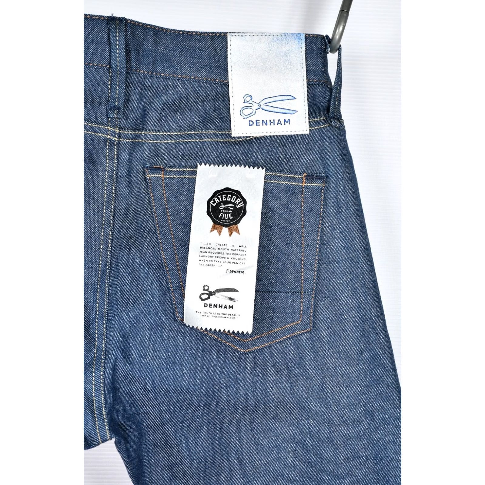DENHAM DENHAM Bolt Italian Candiani Stretch Selvedge Denim Skinny Jeans W29 L32 Mens Jeans Skinny Stretch Blue 5-Pocket Inseam 32 Size US 29 - 7 Thumbnail