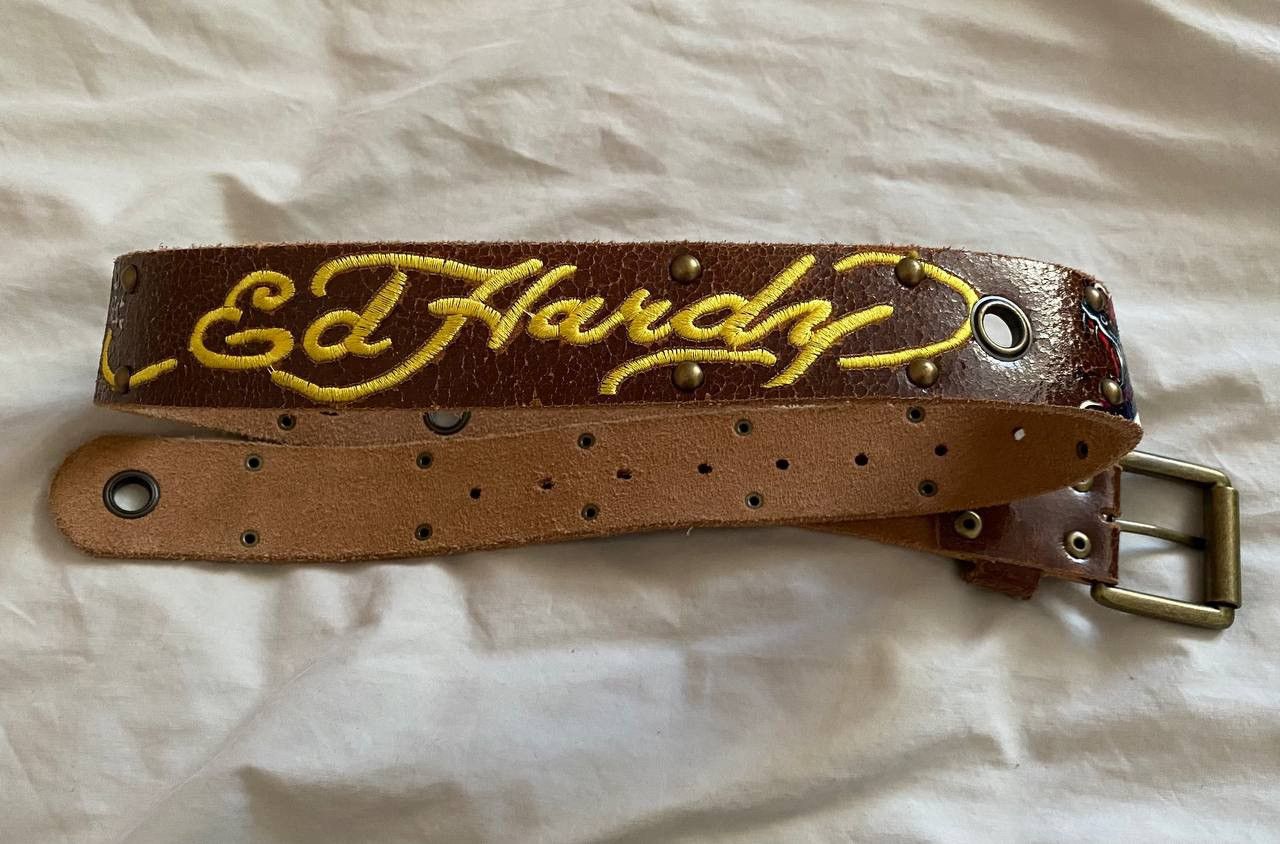 Ed Hardy 🔥Vintage Archive Belt Ed Hardy Christian Audigier Size ONE SIZE - 5 Thumbnail