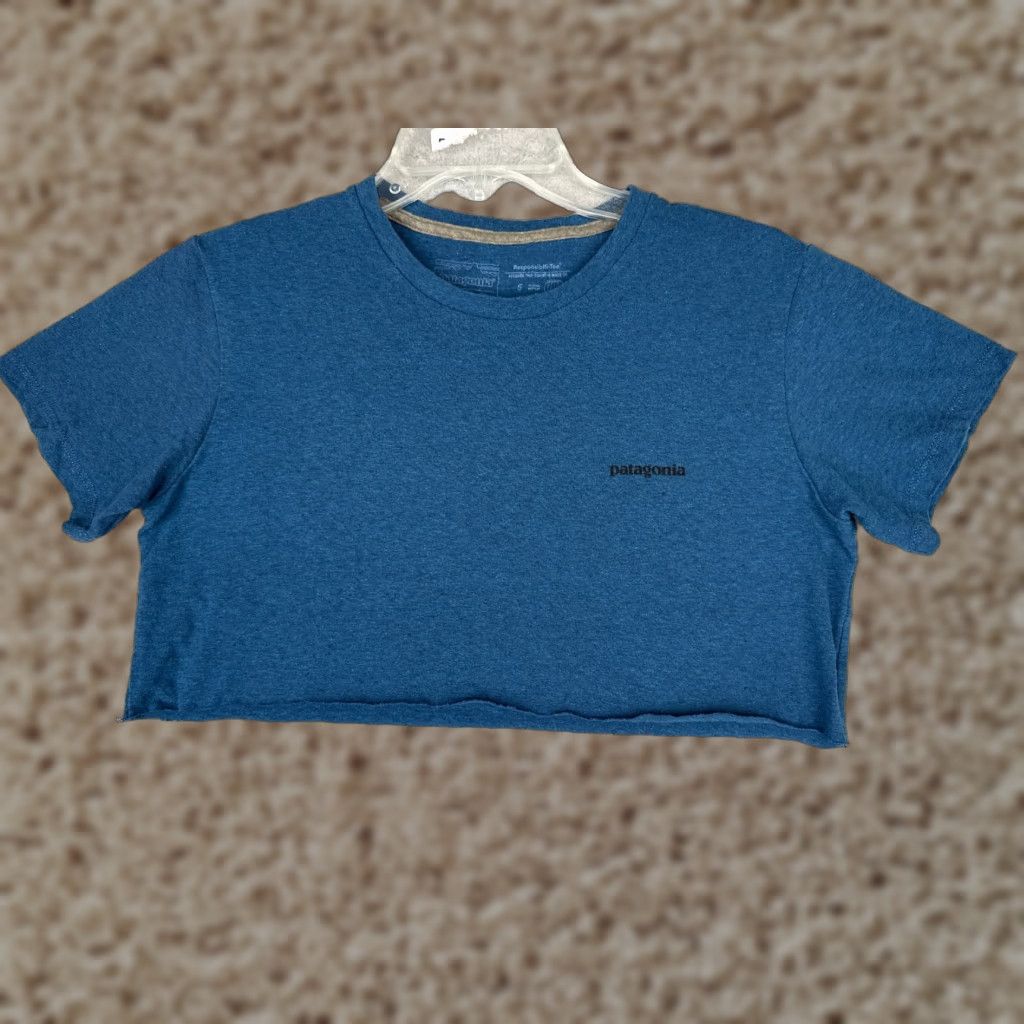 Patagonia Patagonia Shirt Men Adult Small Blue Short Sleeve Crew Cotton Polyester Blend Distressed Logo T-Shirt Outdoor All Seasons Breathing Size US S / EU 44-46 / 1 - 1 Thumbnail