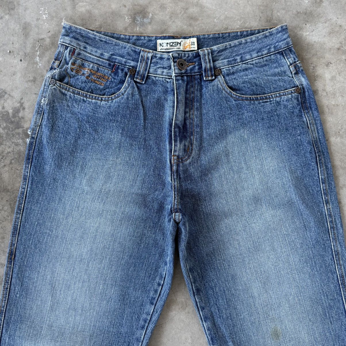 Japanese Brand W32 Vintage Koizen Faded Denim Jean Pants Size US 32 / EU 48 - 2 Thumbnail
