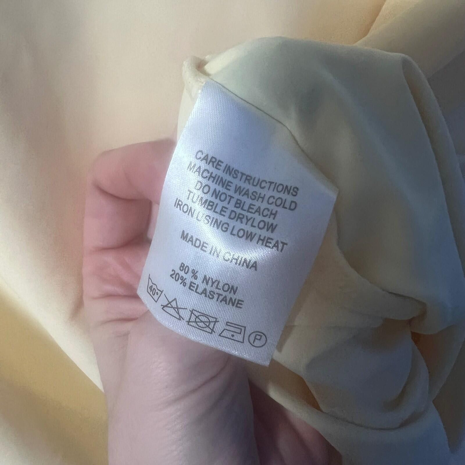 Other STLR Aesthetics Women Pale Yellow Athletic Top Size M NEW Size M / US 6-8 / IT 42-44 - 4 Thumbnail