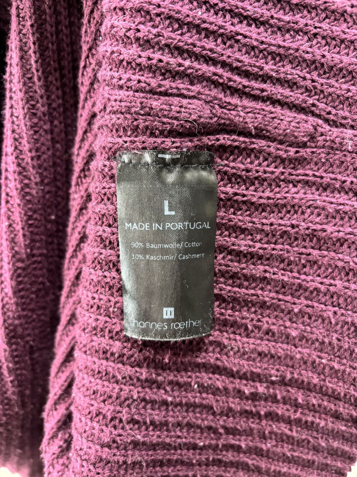 hannes roether Mens sweater Hannes Roether Size L Color Burgundy Size US L / EU 52-54 / 3 - 11 Thumbnail