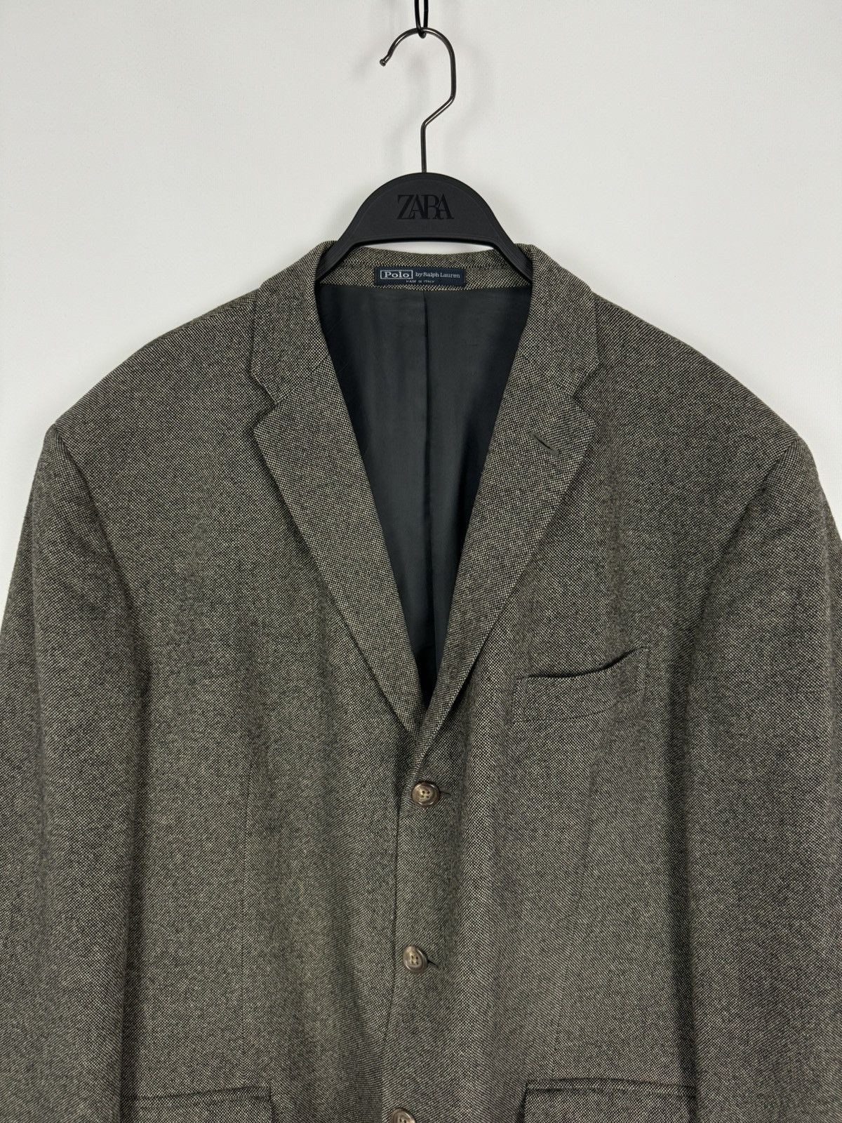 Vintage Vintage Polo Ralph Lauren Wool Blazer Made in Italy Size 46R - 3 Thumbnail