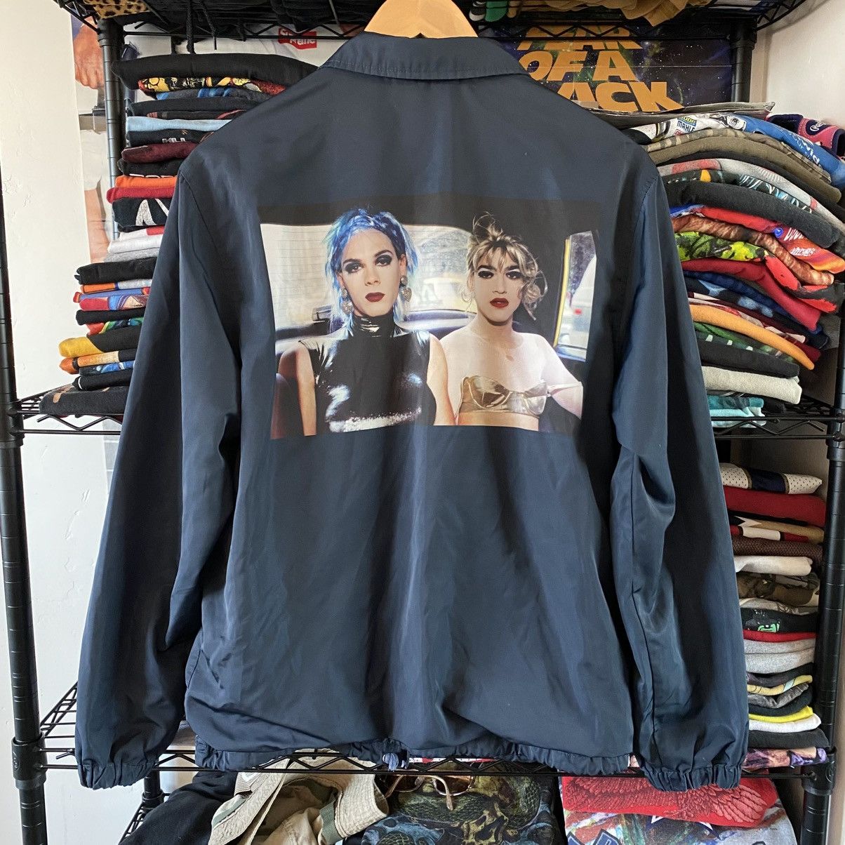 Supreme Supreme Nan Golden Jacket Nylon Windbreaker Navy Blue 2018 Size US M / EU 48-50 / 2 - 4 Thumbnail