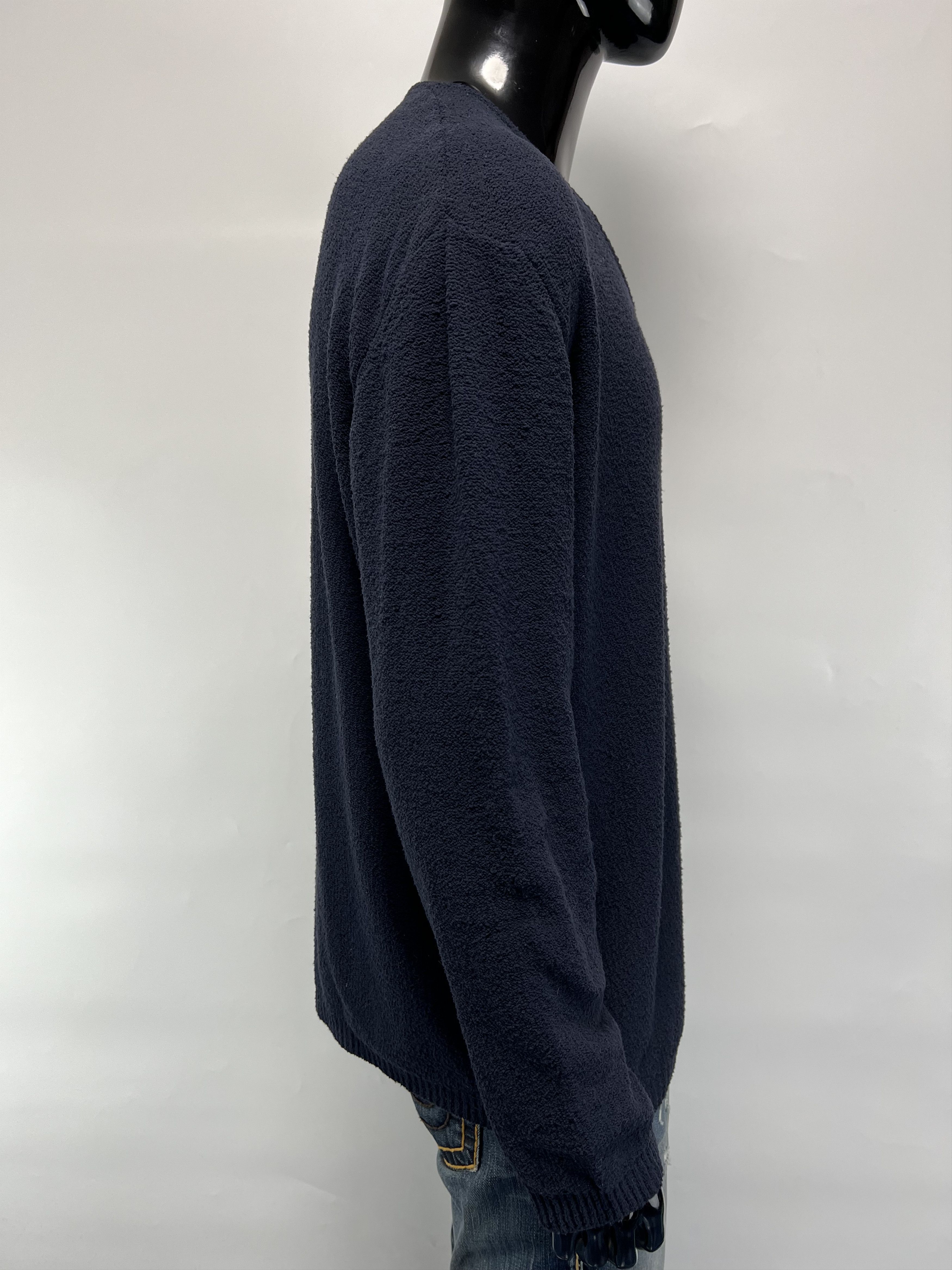 Ermenegildo Zegna Ermenegildo Zegna Men's Navy V-Neck Sweater Size XXL Size US XXL / EU 58 / 5 - 2 Thumbnail