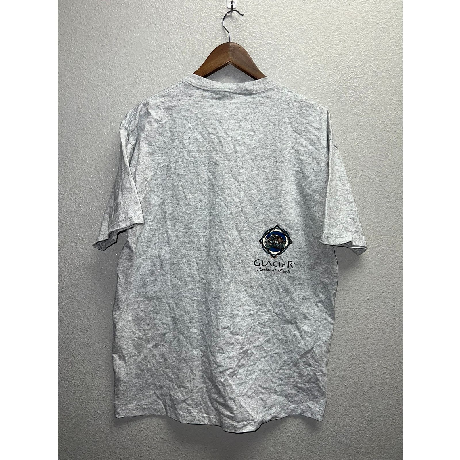Jerzees Vintage Glacier National Park Shirt Gray Tee 90s Large Size US L / EU 52-54 / 3 - 1 Thumbnail