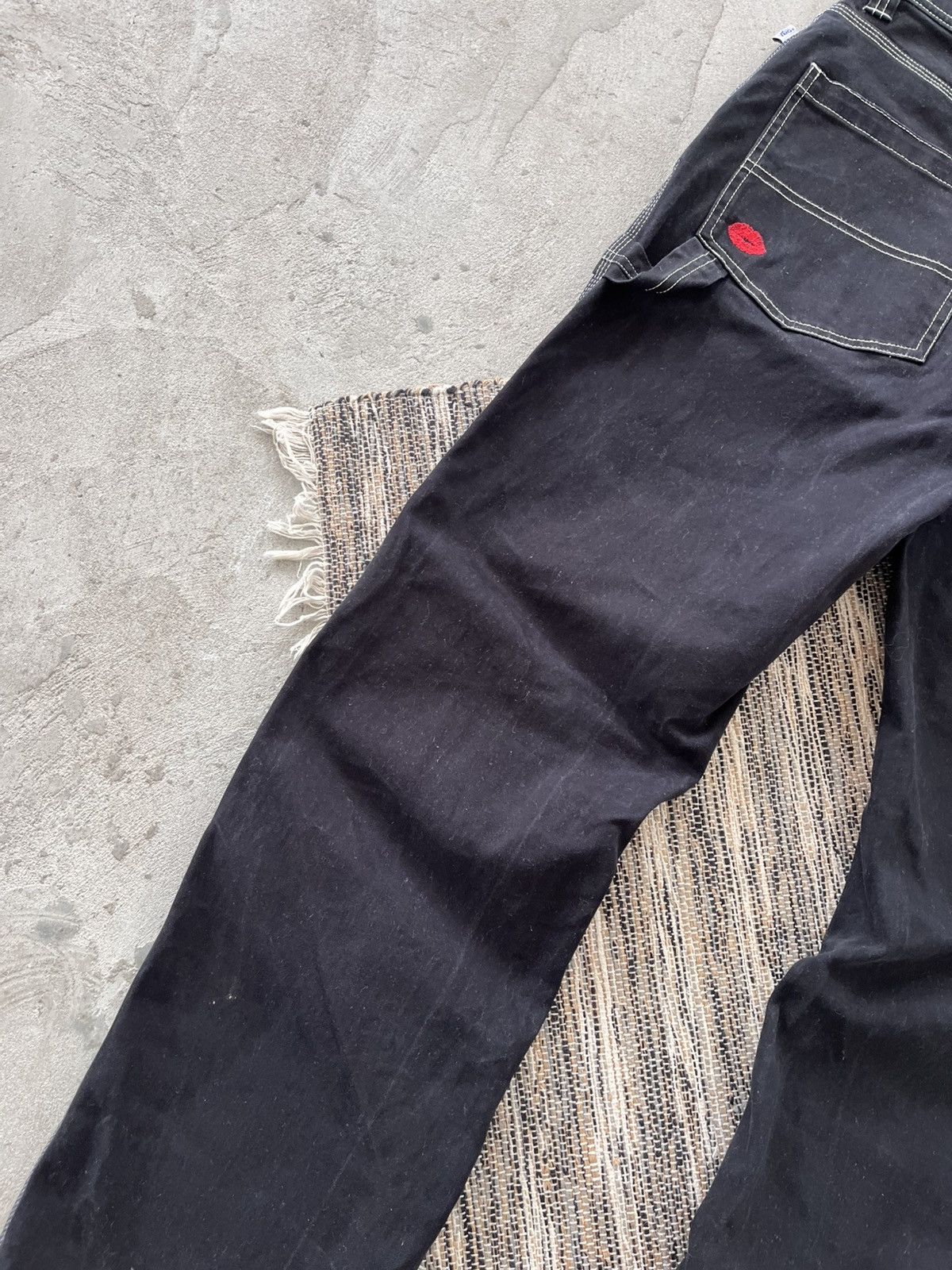 Vans Vintage Vans Workwear Style Black Denim Pants sk8 Y2K Size US 31 - 16 Thumbnail
