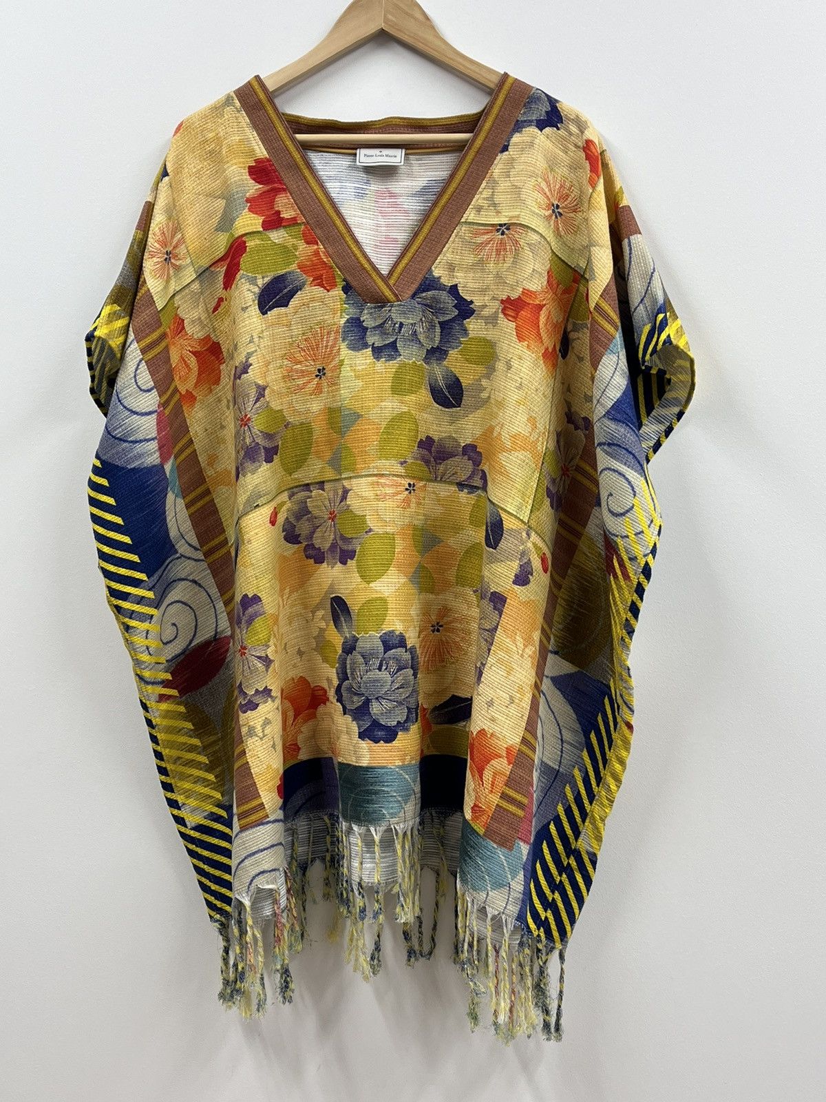 Pierre-Louis Mascia Pierre Louis Mascia Cotton & Linen Flower Poncho V Neck OS Size M / US 6-8 / IT 42-44 - 5 Thumbnail