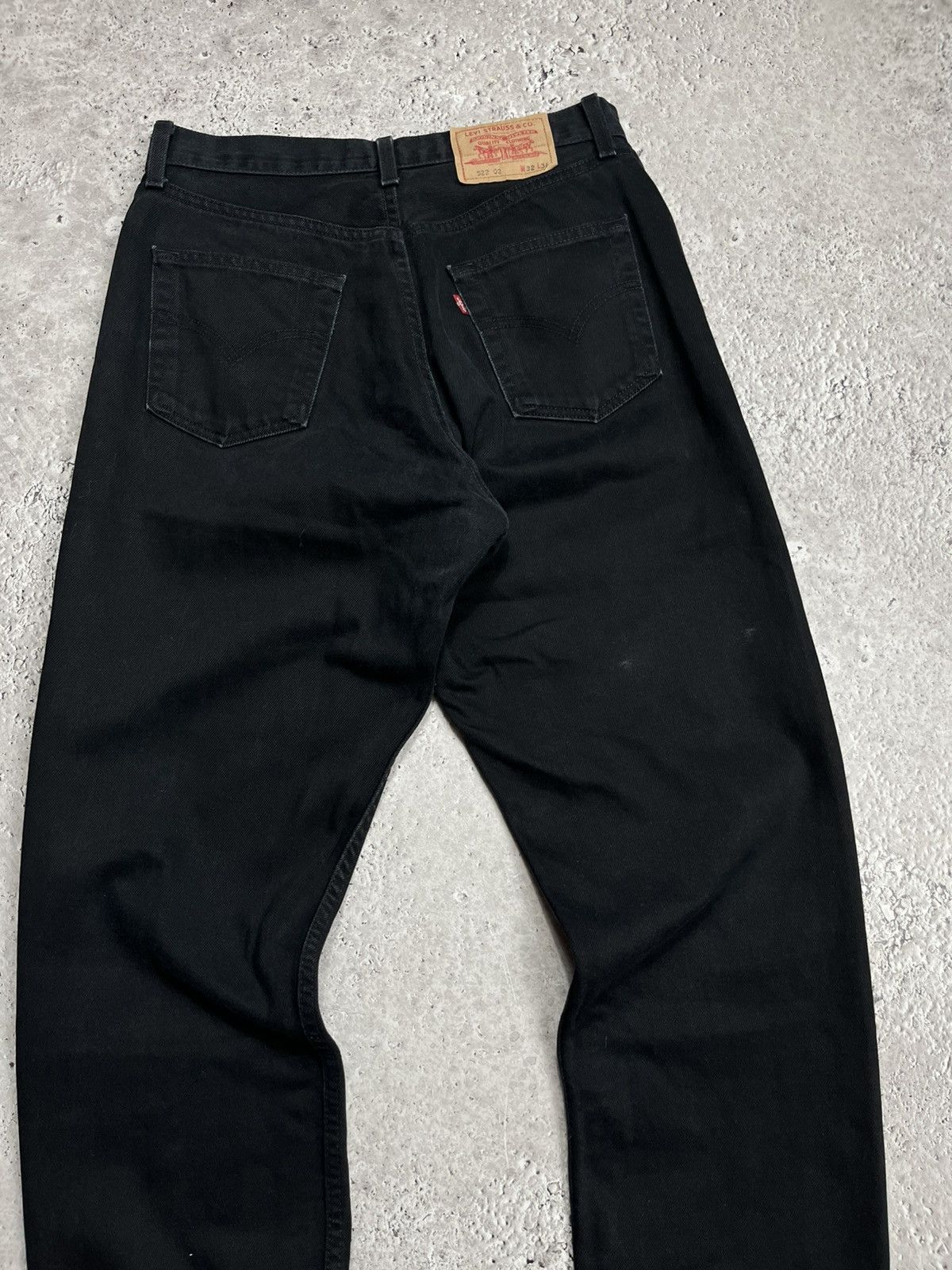 Levi's Levi’s 522 Black Jeans W32 L34 Straight Fit Made in Poland Size US 32 / EU 48 - 4 Thumbnail