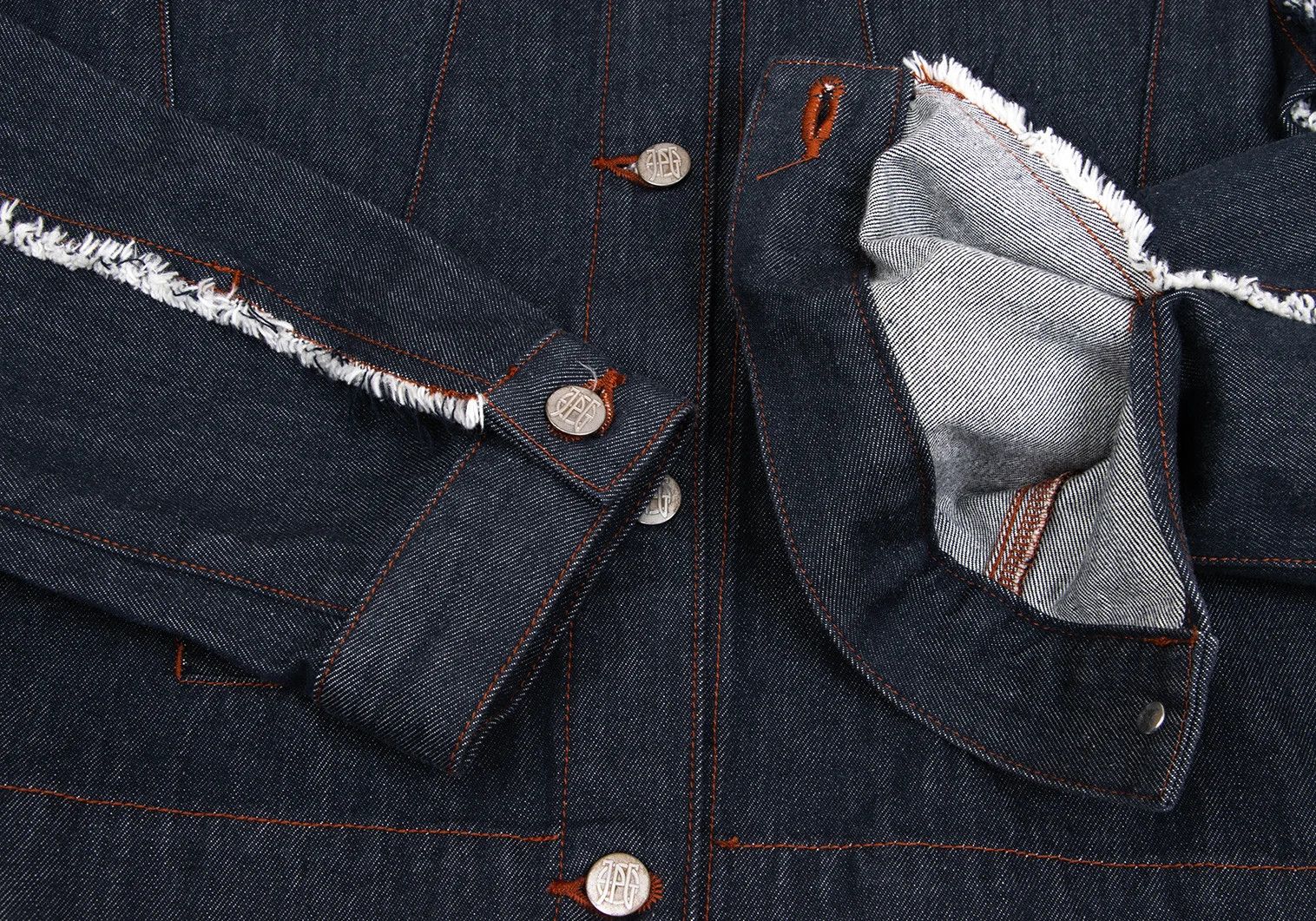 Jean Paul Gaultier Frayed Denim Trucker Jacket in Indigo 50 Size US M / EU 48-50 / 2 - 10 Thumbnail