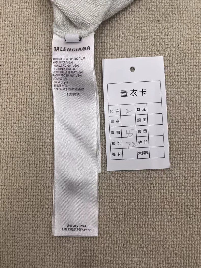 Balenciaga Balenciaga Letter Printed Hooded Long Sleeve Hoodie Regula Size US M / EU 48-50 / 2 - 4 Thumbnail