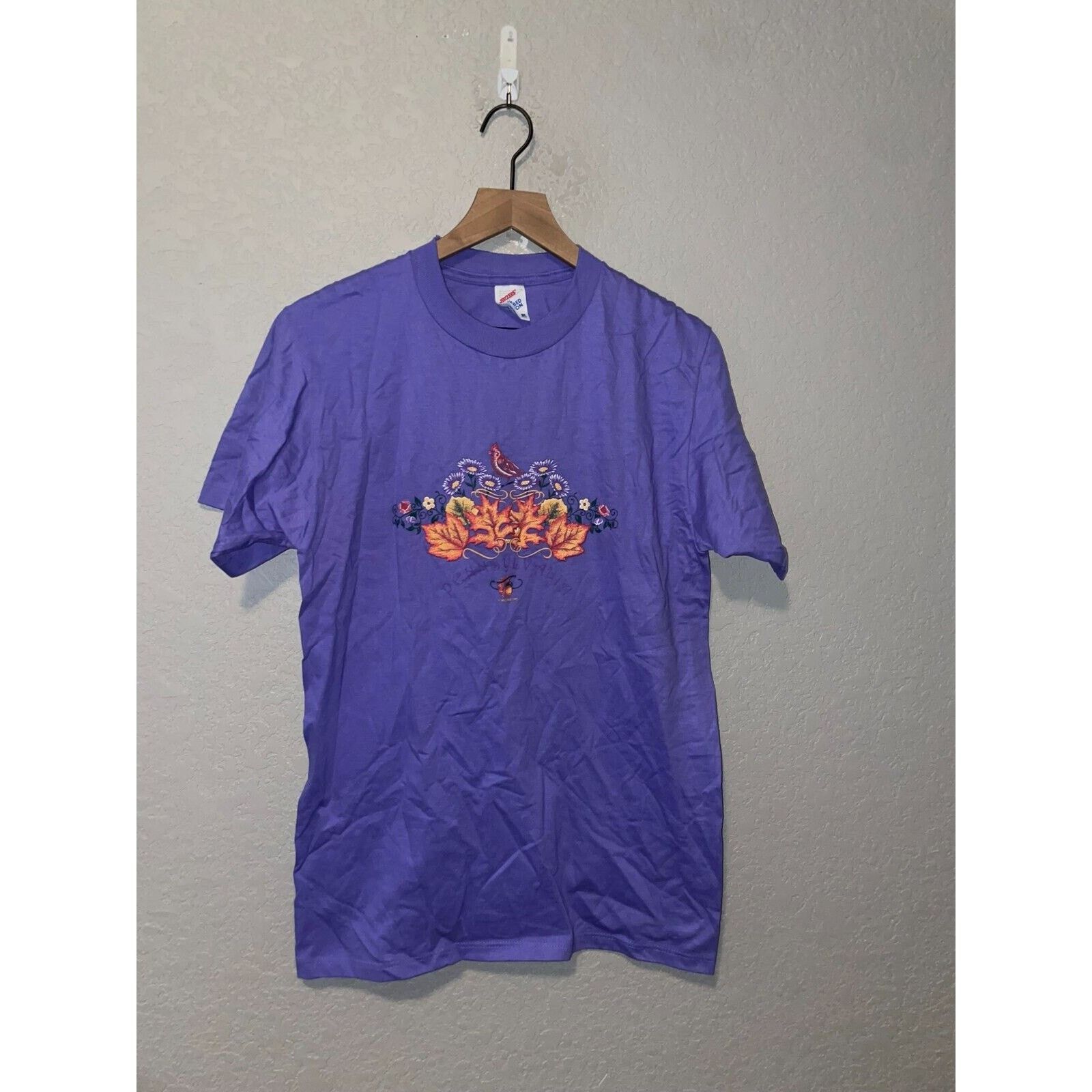 Jerzees Vintage Pennsylvania Fall Shirt Autumn Leaves Leaf Tee VTG M Size US M / EU 48-50 / 2 - 1 Thumbnail