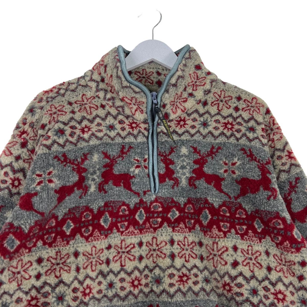 Aeropostale 💥 AEROPOSTABLE ANORAK DEEP PILE BOA FLEECE Size US L / EU 52-54 / 3 - 4 Thumbnail