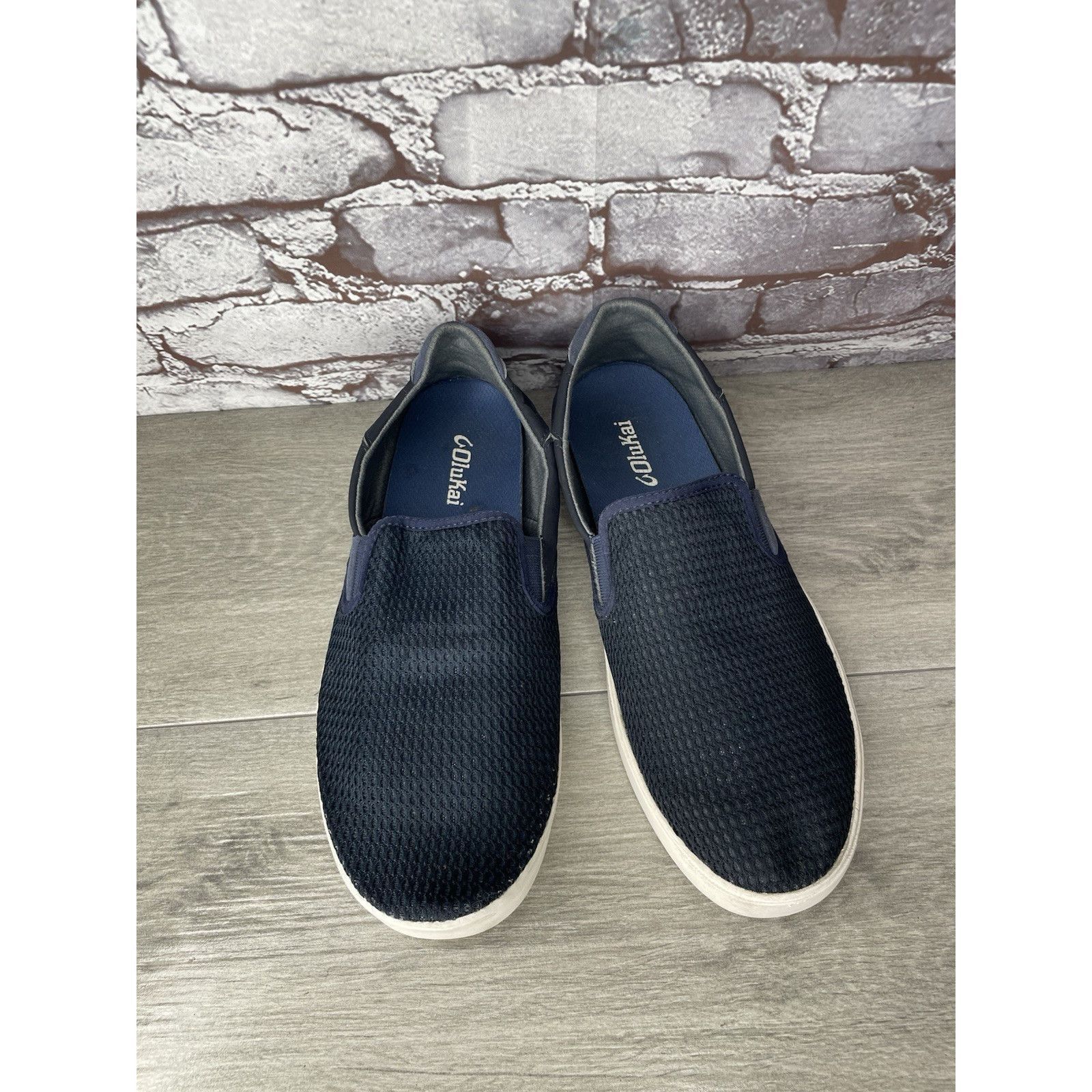 Olukai OluKai Lae' Ahi Navy Blue Mesh Slip On Loafer Shoes Men Sz 1 Size US 10.5 / EU 43-44 - 4 Thumbnail