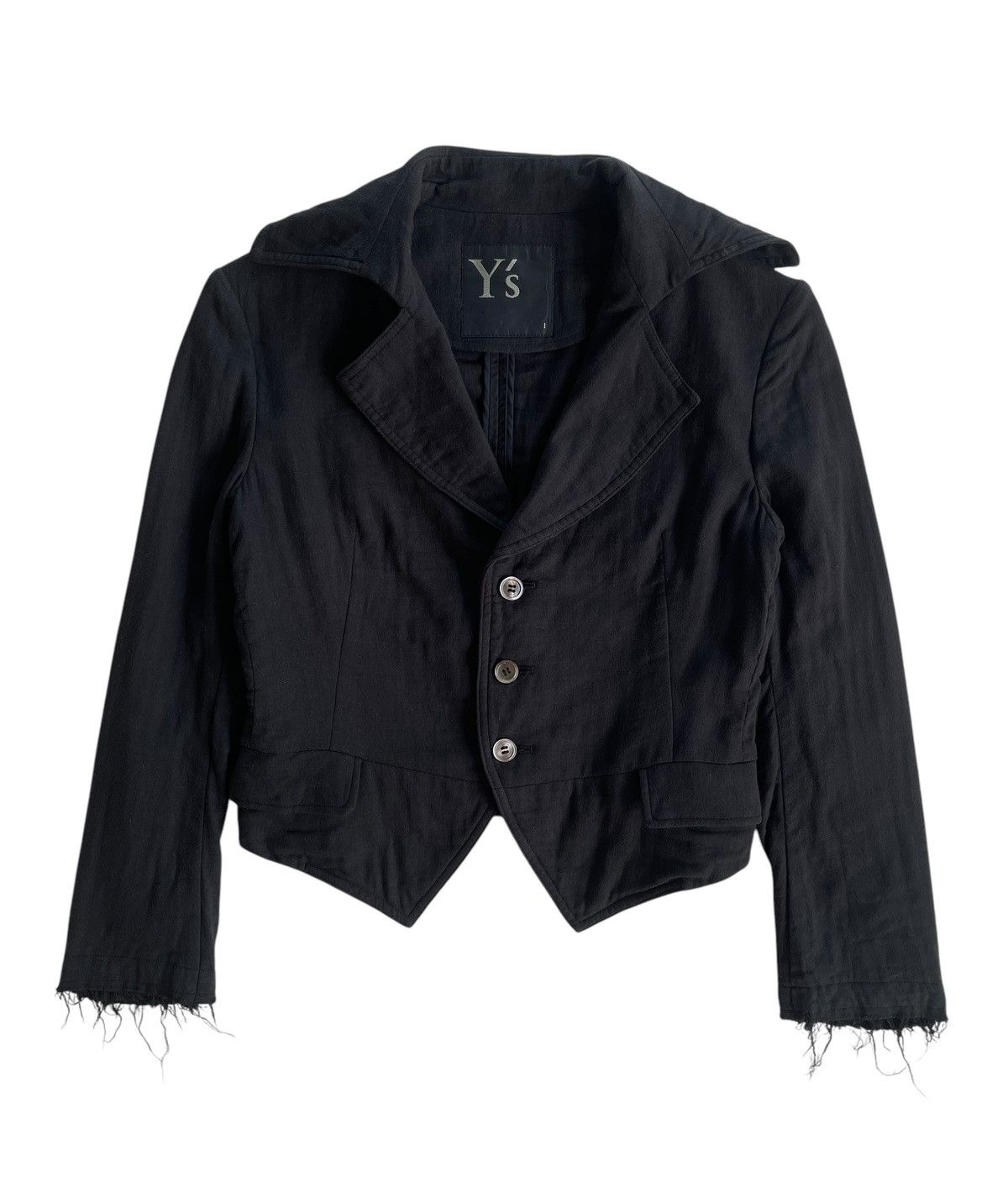 Yohji Yamamoto AW2012 Yohji Yamamoto Y's Distressed Cropped Jacket Size XS / US 0-2 / IT 36-38 - 1 Thumbnail
