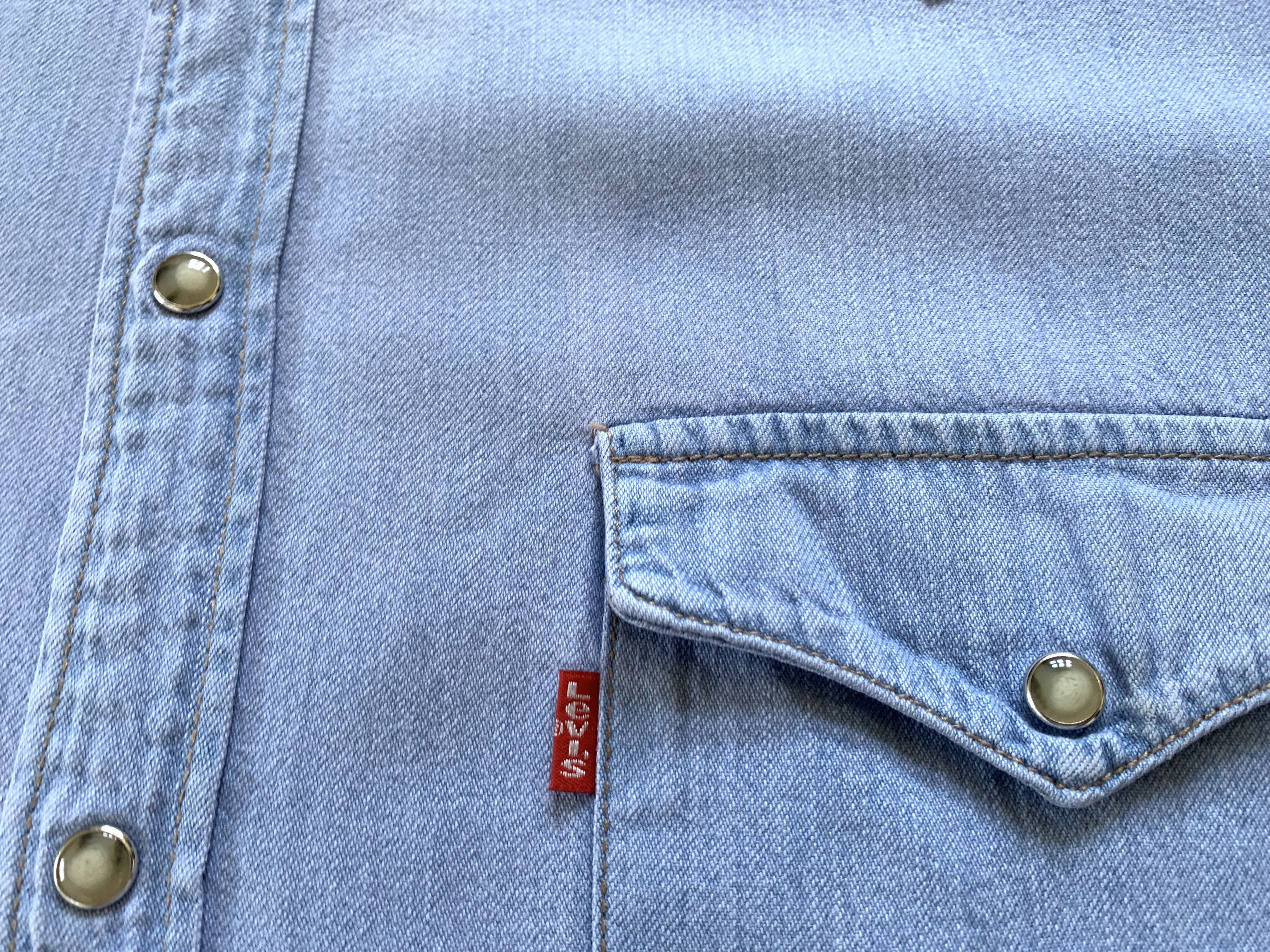 Levi's × Levi's Vintage Clothing × Vintage Levi's Red Tab Authentic Vintage Denim Button Up Shirt Size US XL / EU 56 / 4 - 5 Thumbnail