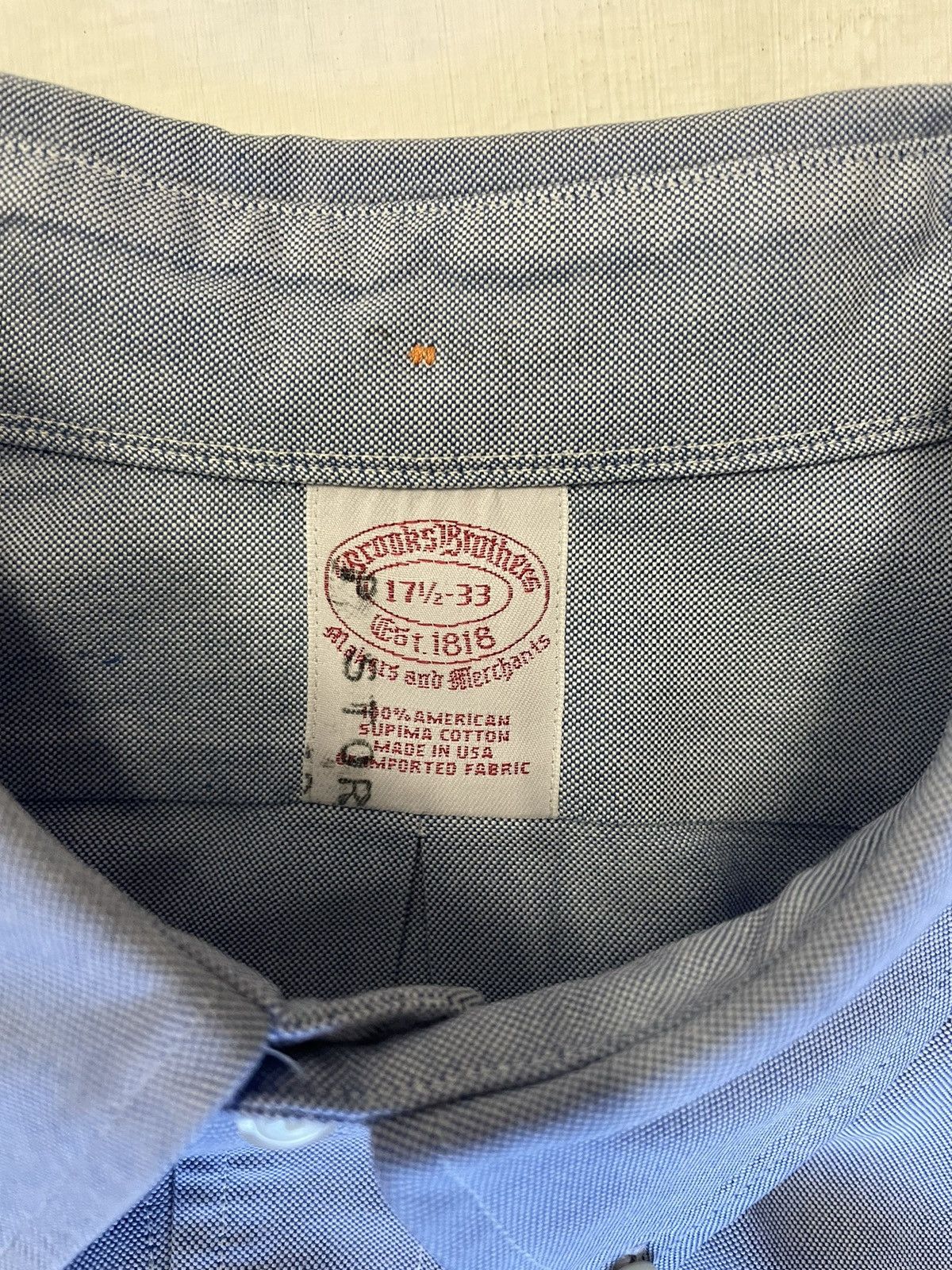 Brooks Brothers × Vintage Vintage Button Down Oxford Sport Shirt Size US XL / EU 56 / 4 - 5 Thumbnail