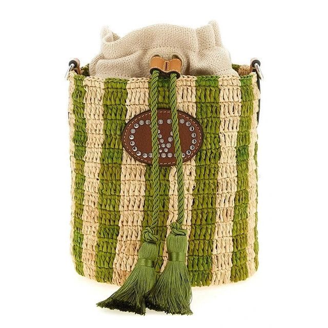 Valentino VALENTINO GARAVANI Raffia Green Bucket Bag New & Authentic Size ONE SIZE - 1 Thumbnail