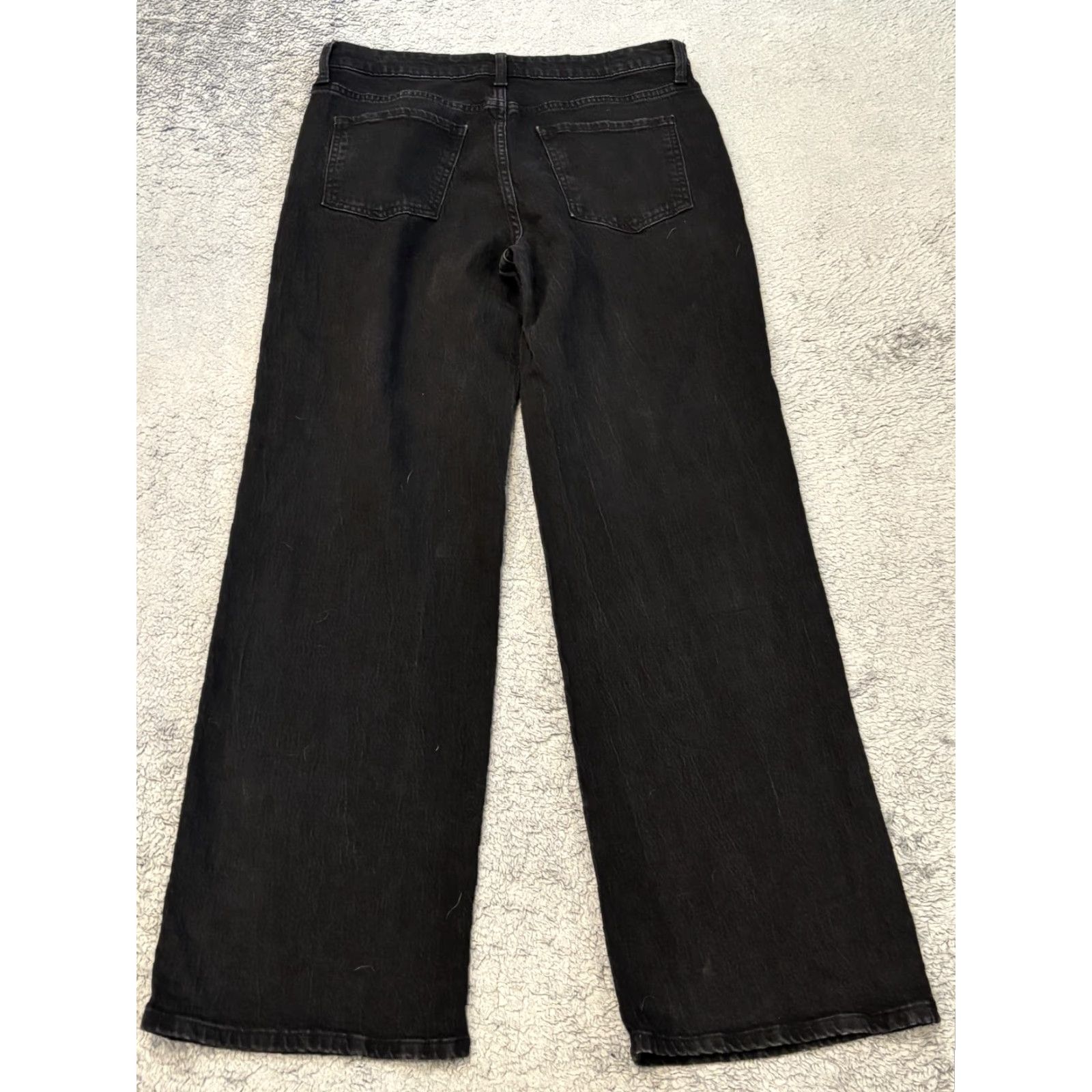 Vintage KUT from the Kloth Jeans Women 8 Sienna Wide Leg High Rise Black Denim Size 30" / US 8 / IT 44 - 7 Thumbnail