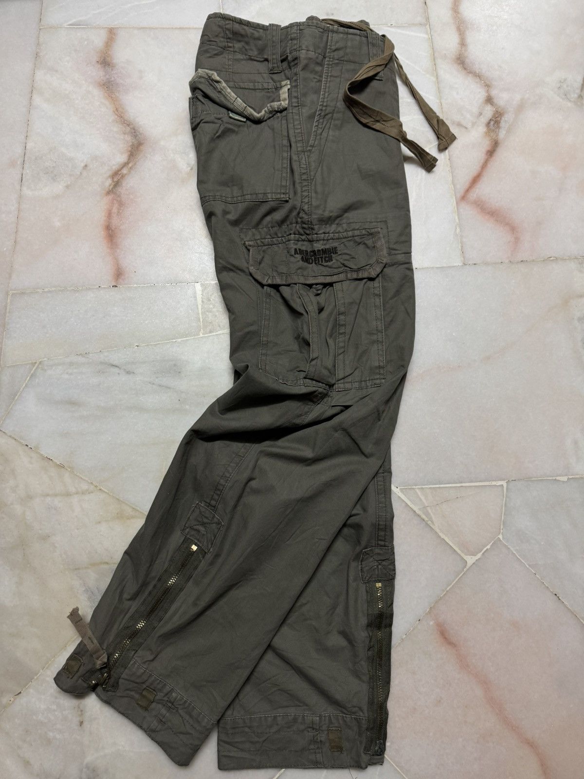 Abercrombie & Fitch Y2K ABERCROMBIE UTILITY MILITARY REG.US.TM CARGO PANTS Size US 34 / EU 50 - 12 Thumbnail