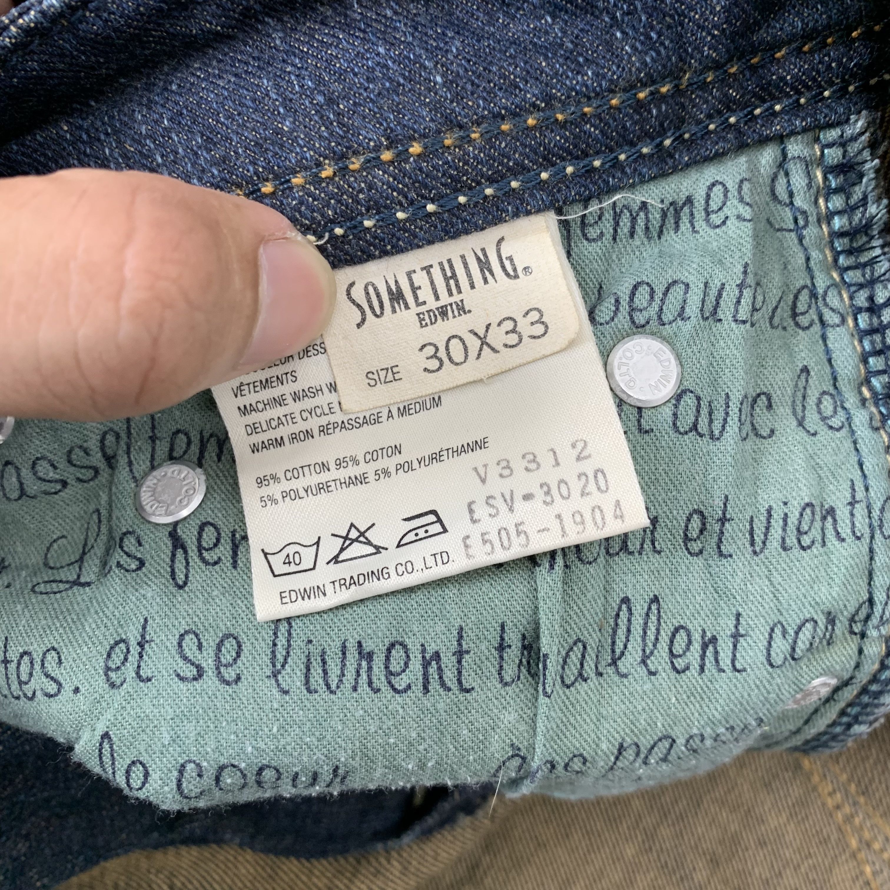 If Six Was Nine Edwin Something Bootcut Flared Jeans Lgb Gothic Style Size US 30 / EU 46 - 8 Thumbnail
