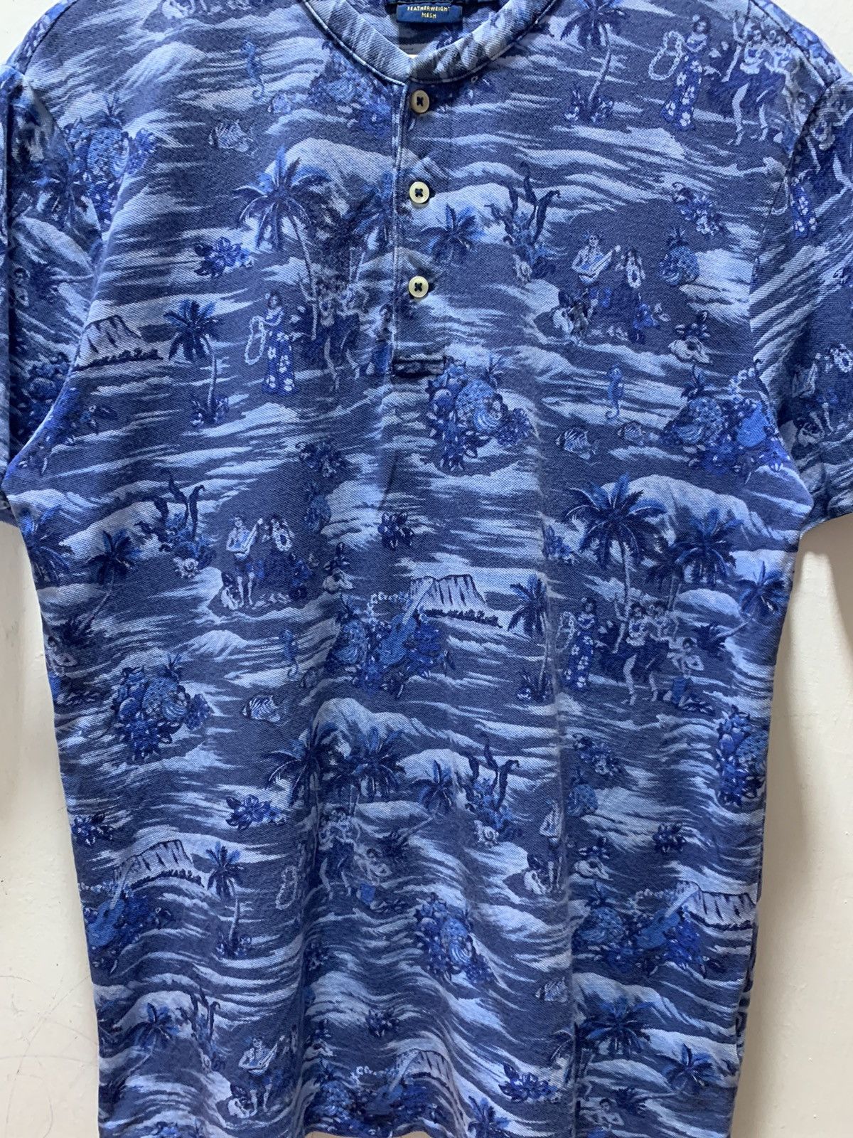 Polo Ralph Lauren Polo Ralph Lauren Hawaiian Short Sleeve Shirt Mens M Blue Size US M / EU 48-50 / 2 - 6 Thumbnail